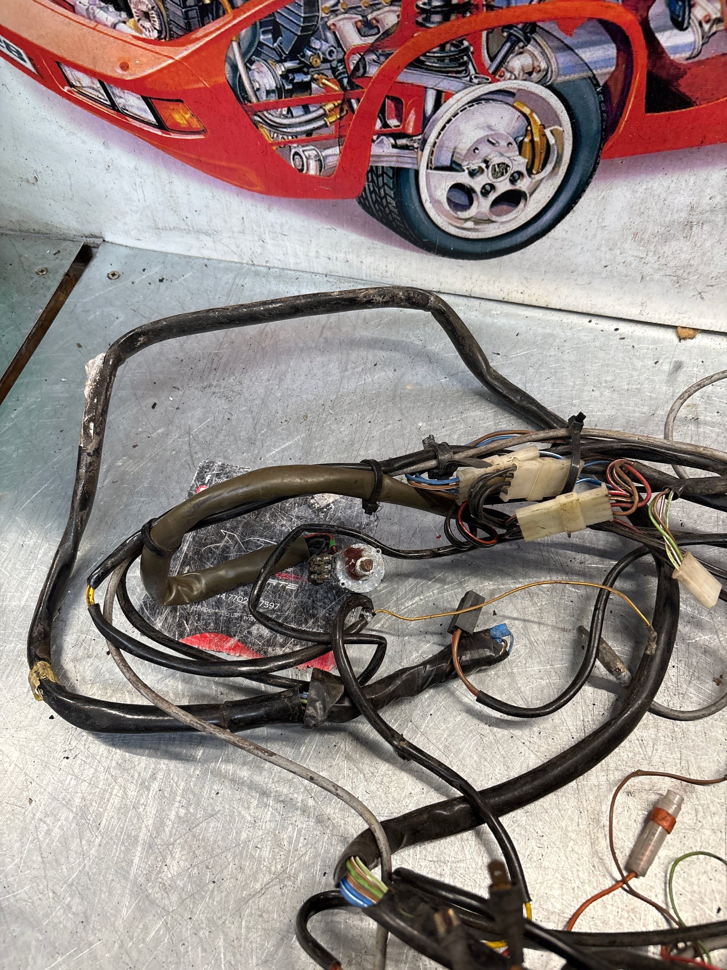 Porsche 928 1982/83 interior wiring loom, 92861200320, spares or repair