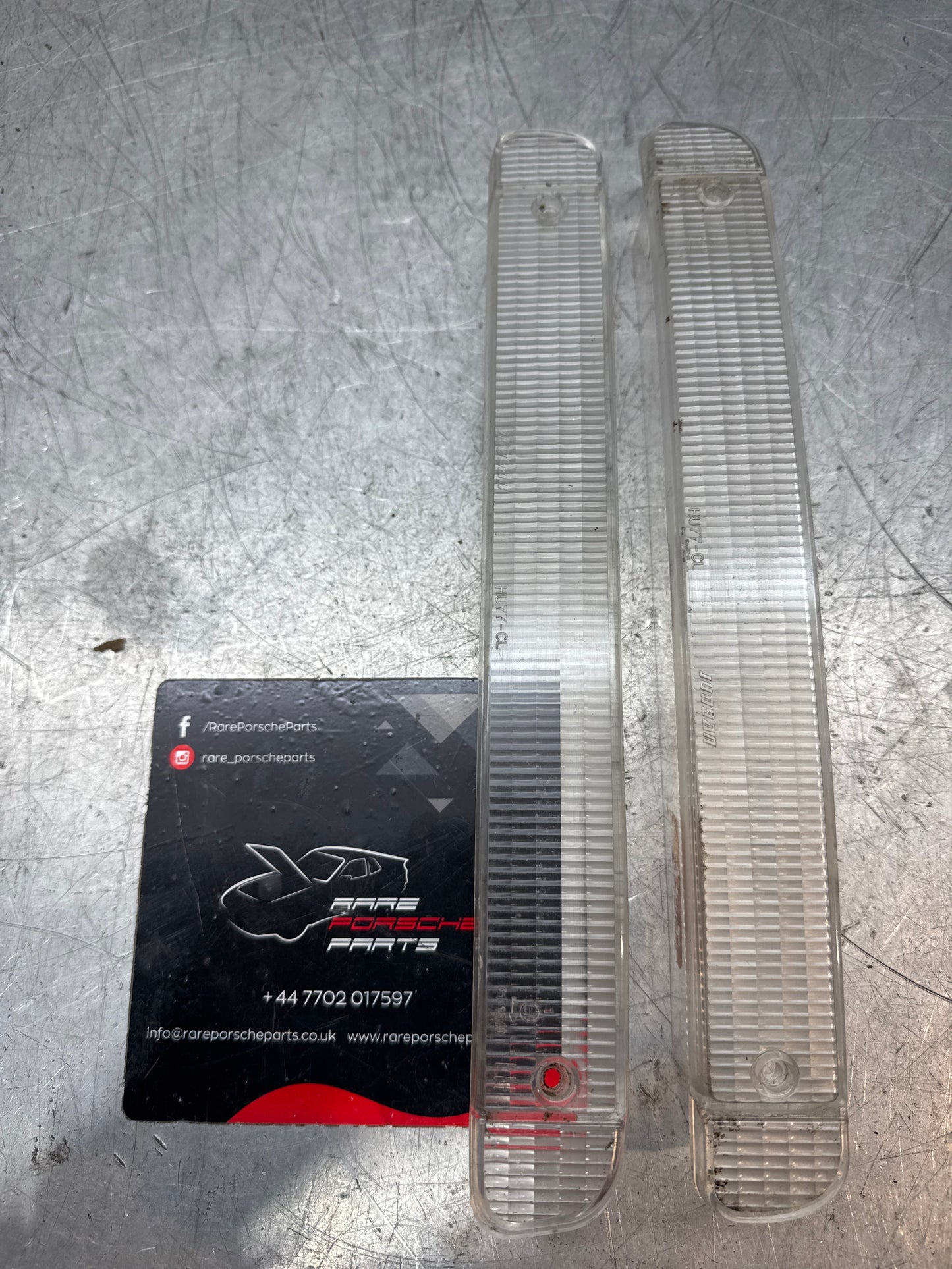 Porsche 944 lens S2 / Turbo pair of aftermarket clear indicator lenses, used