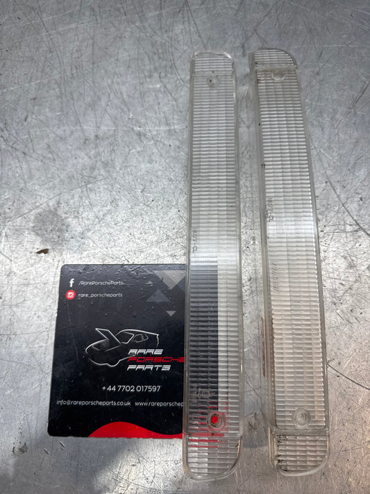 Porsche 944 lens S2 / Turbo pair of aftermarket clear indicator lenses, used