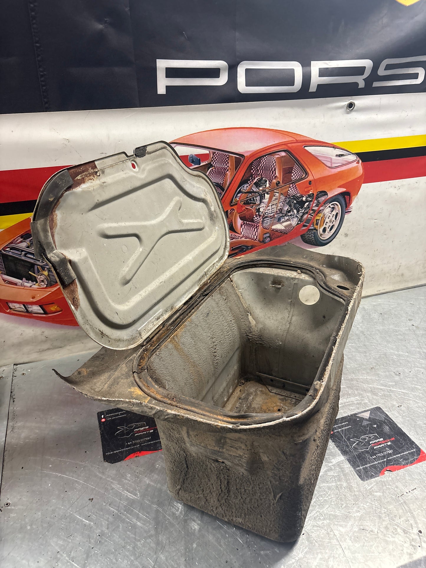 Porsche 928 Battery tray cut, 92850180502 used