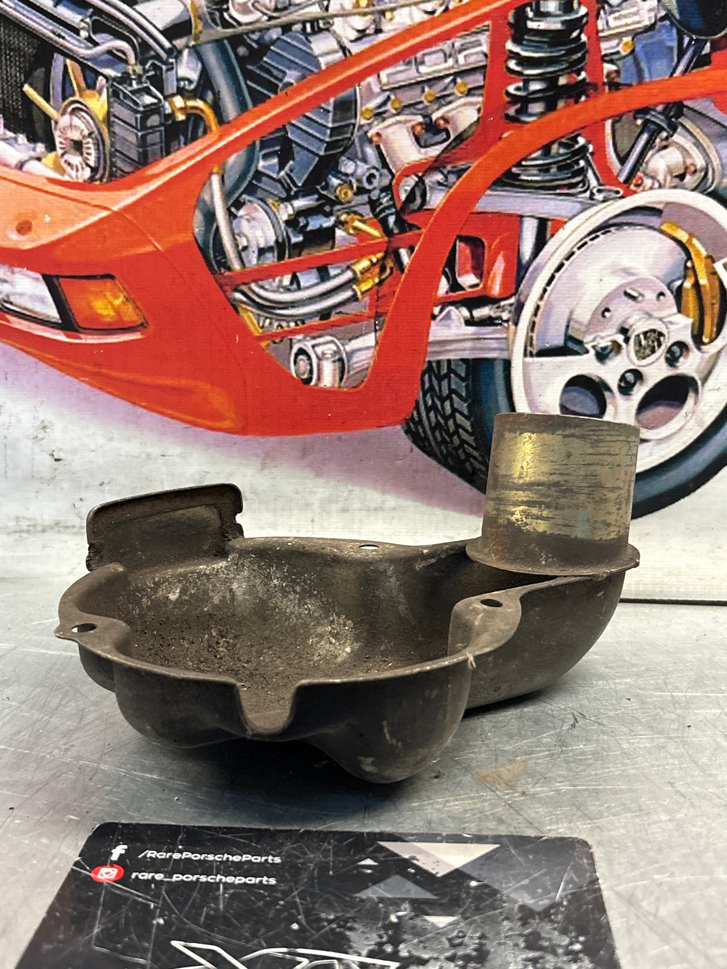 Porsche 924 2.0 alternator cooling shroud duct 046903187A used