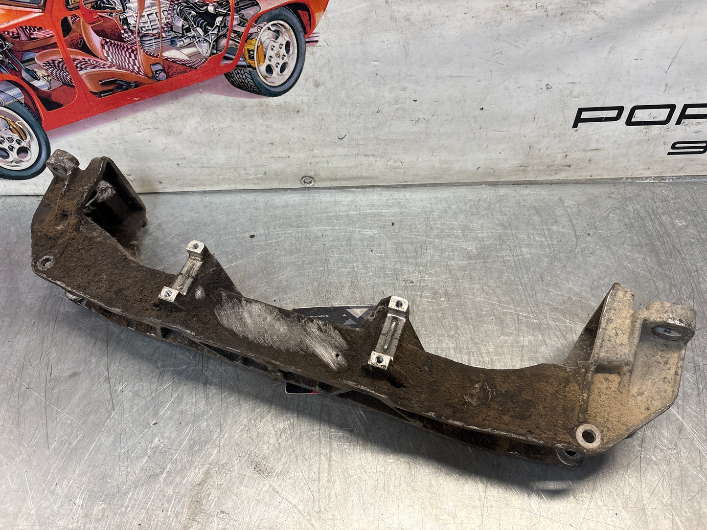 Porsche 944 Engine subframe bracket, used 94434110301
