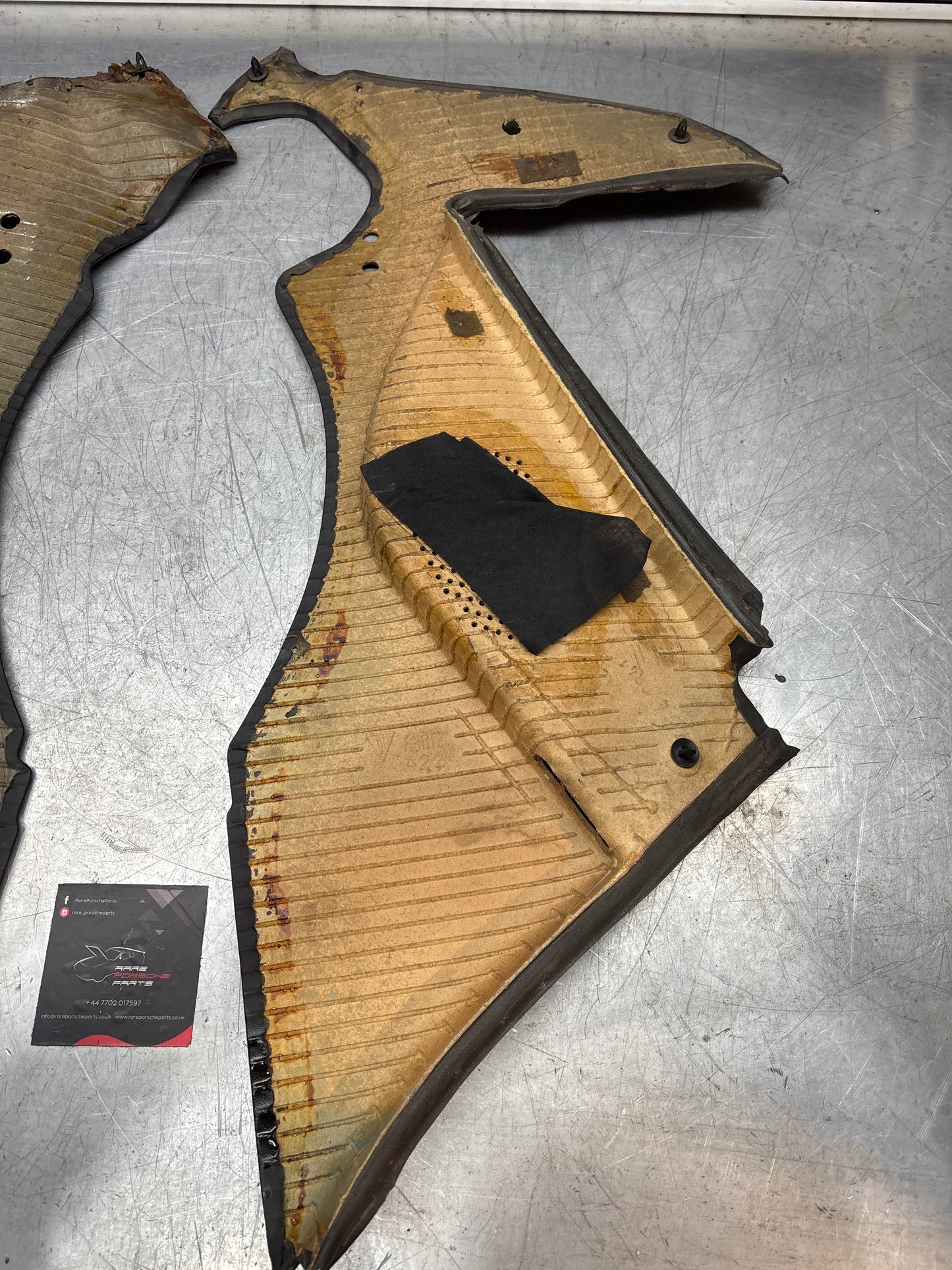 Porsche 944 924 black rear interior C Post trims/cards. Quarter panel trim used 94455502101 94455502201