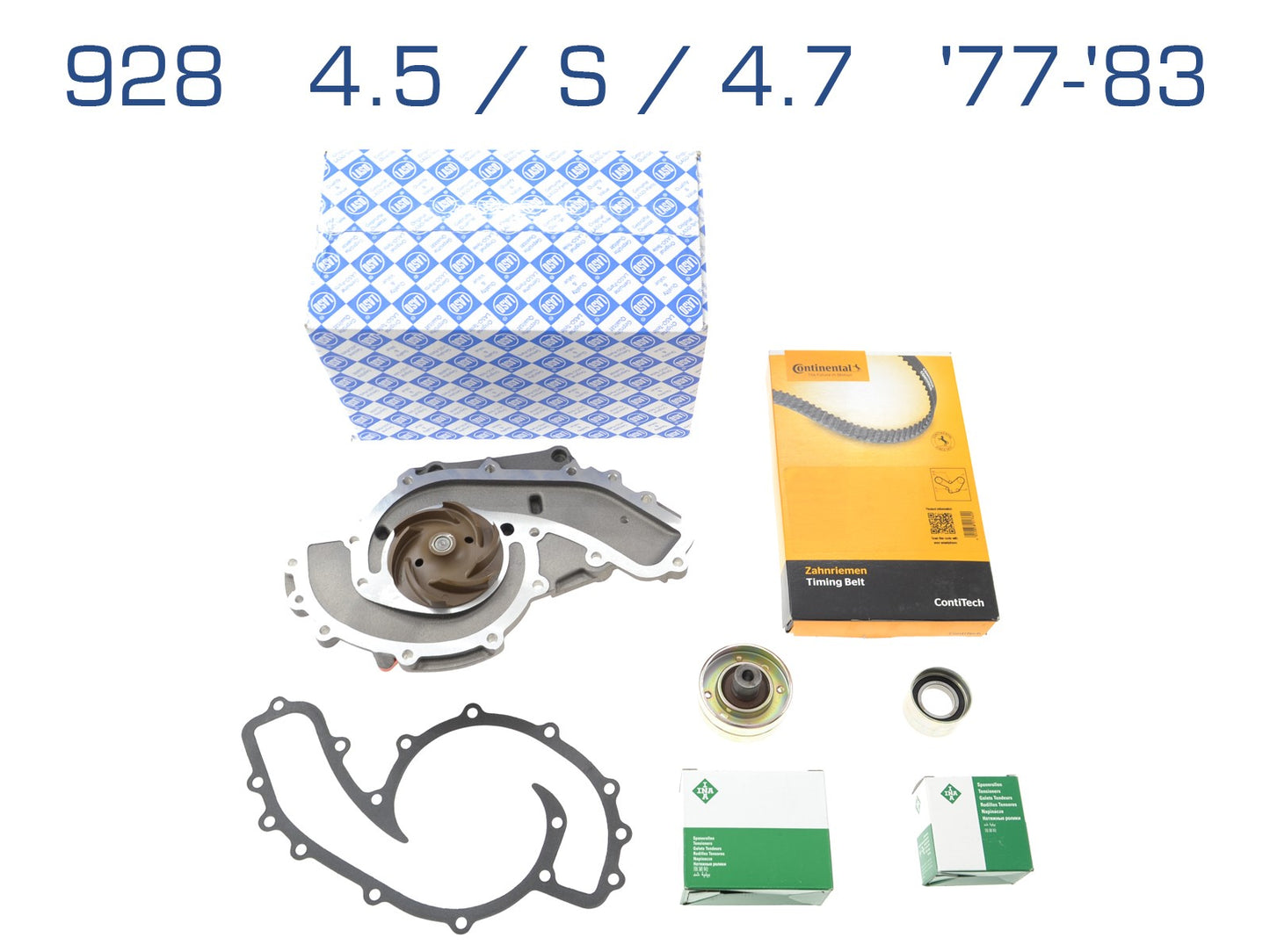 Water pump + timing belt for Porsche 928 4.5 S 4.7 '77-'83  92810515700