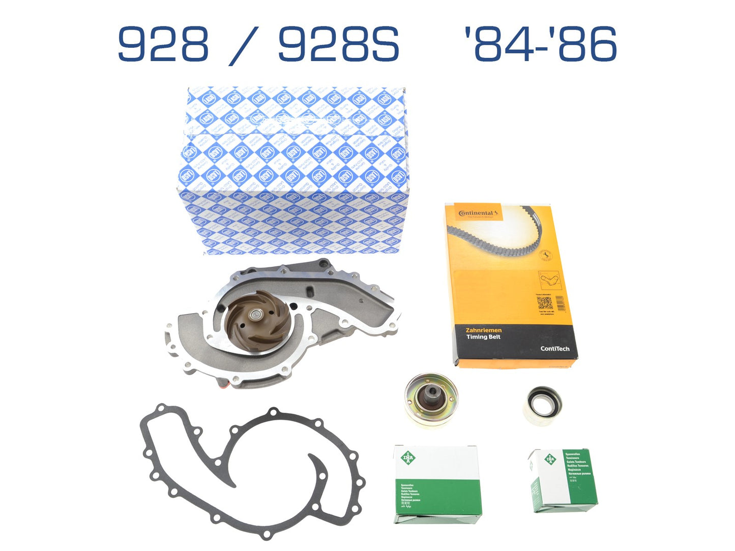 Wasserpumpe + Zahnriemen für Porsche 928 928S '84-'86 92810515710