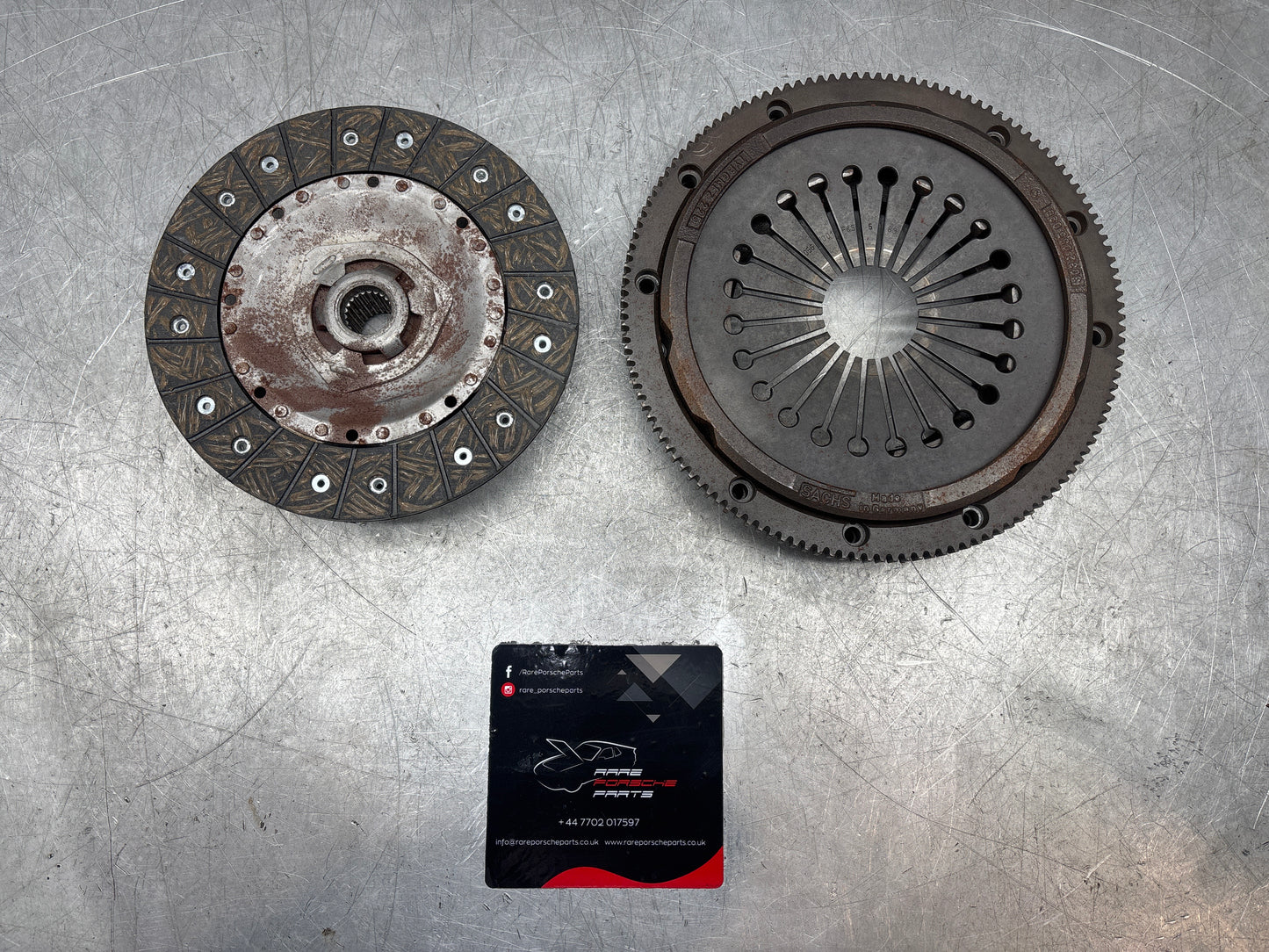 Porsche 944 924S Clutch set with rubber type disc, refurbished 94411691101