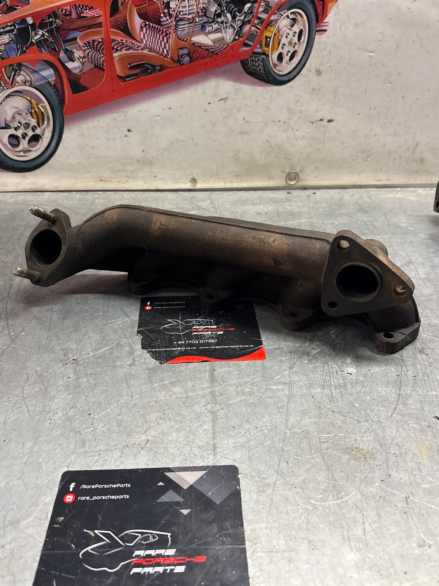 Porsche 924 Turbo exhaust manifold, used 9311115940R