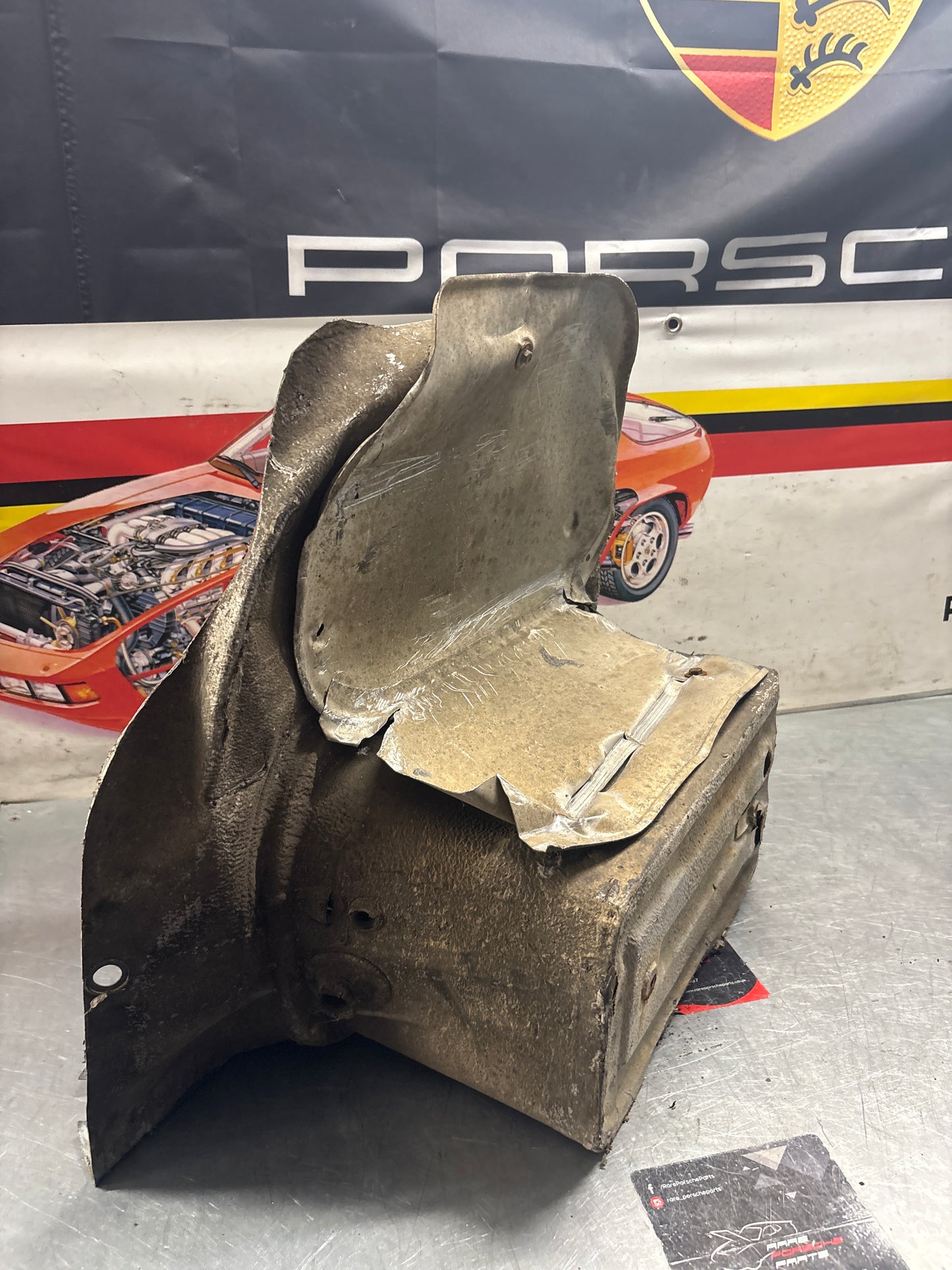 Porsche 928 Battery tray cut, 92850180502 used