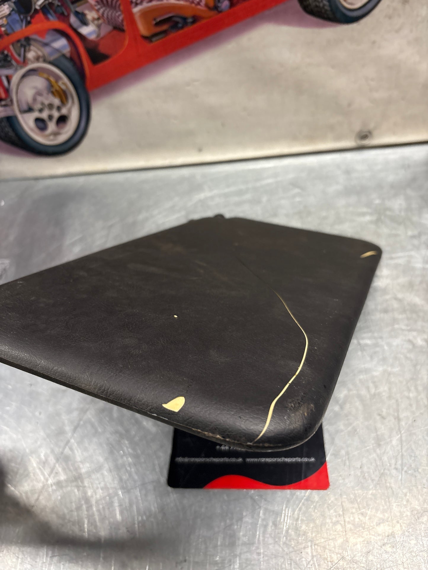 Porsche 928 L+R rear sunvisor, black, used 92873103504