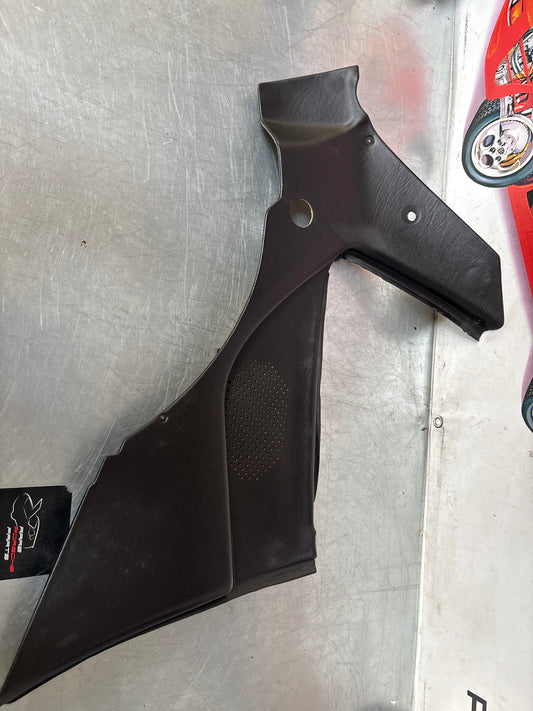 Porsche 944 924 black left rear interior C Post trim /card . Quarter panel trim used, 94455502101