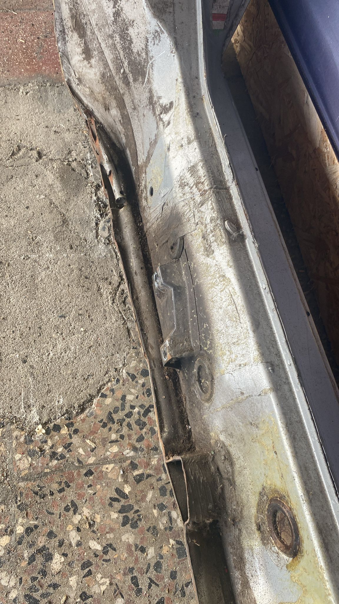 Porsche 944 left sill section with A pillar 94450361102