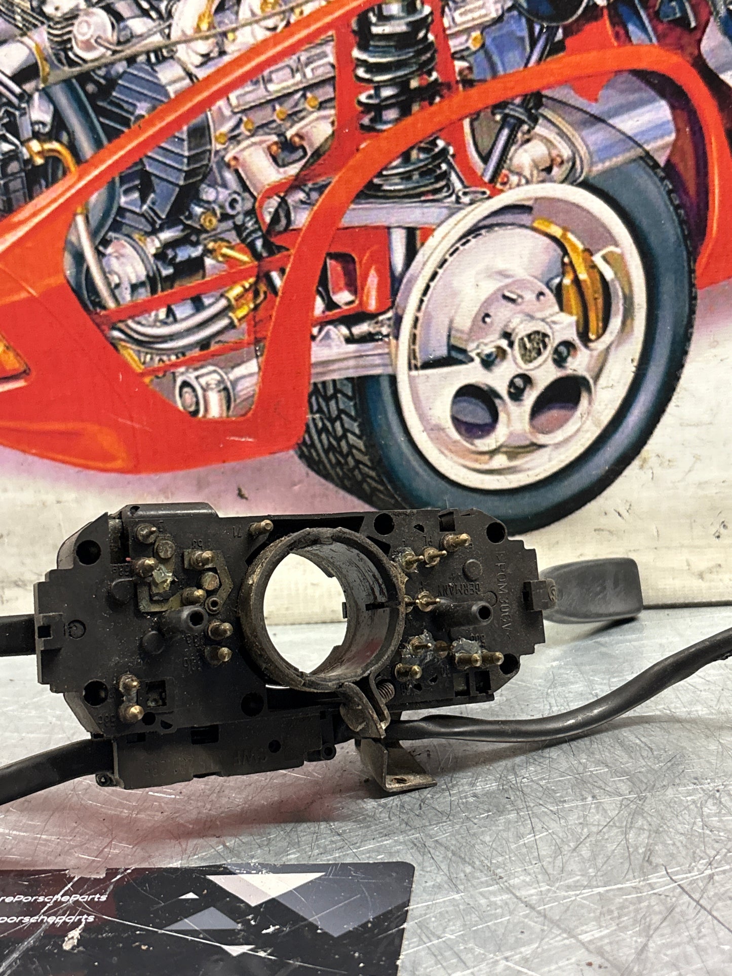 944/turbo/S2 /968 wiper/indicator stalks with cruise control. 92861330500, used, for spares or repair