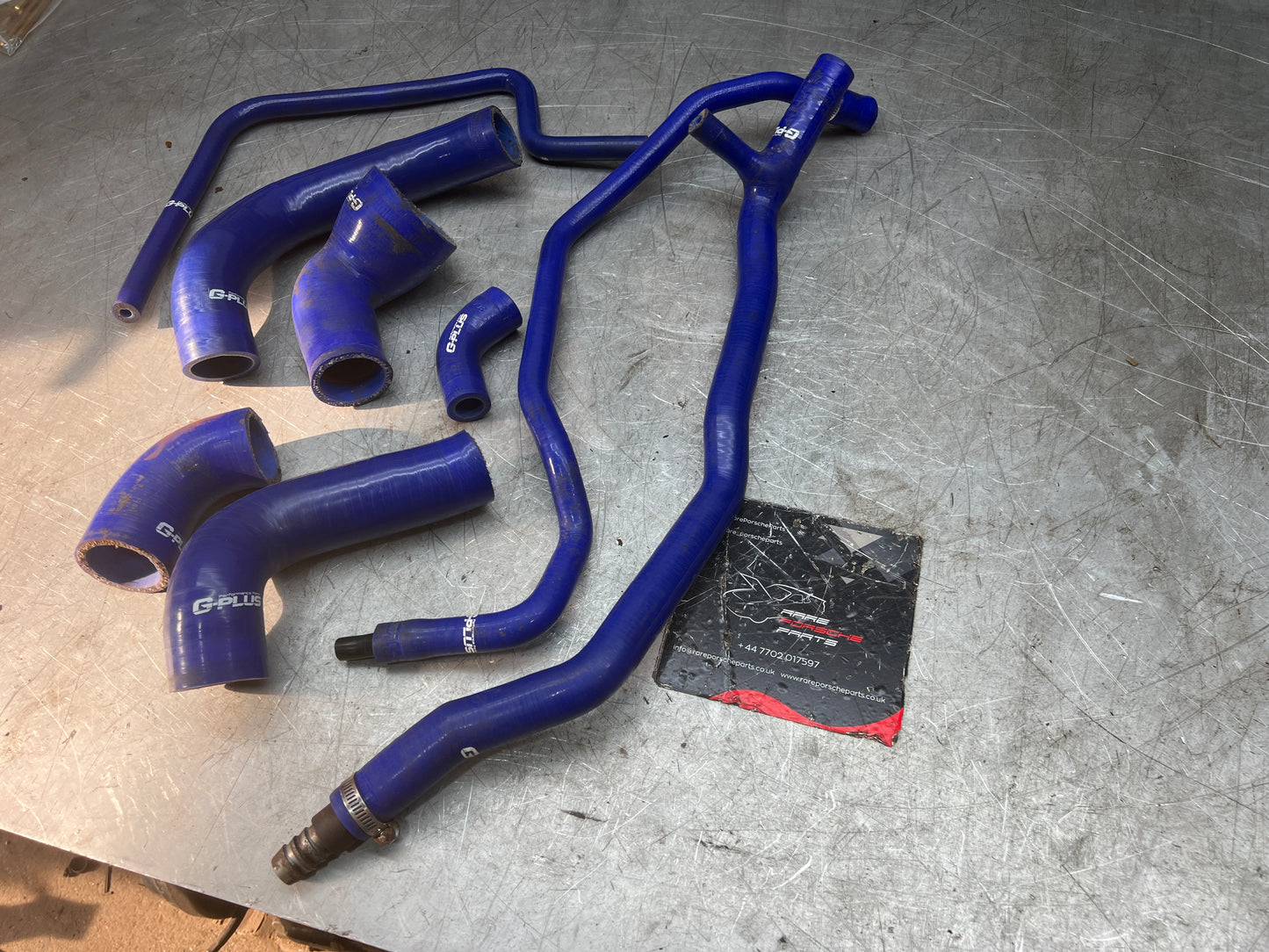 Porsche 944 2.5 / 2.7 aftermarket silicone coolant hoses incomplete set used