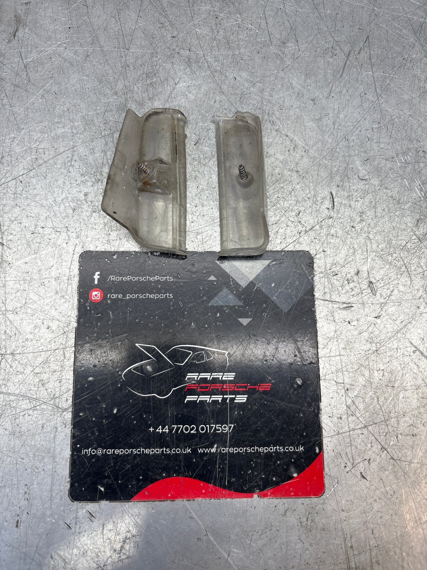 Porsche 944 S2 Turbo foglight side trim, white, right side, used 95163193200