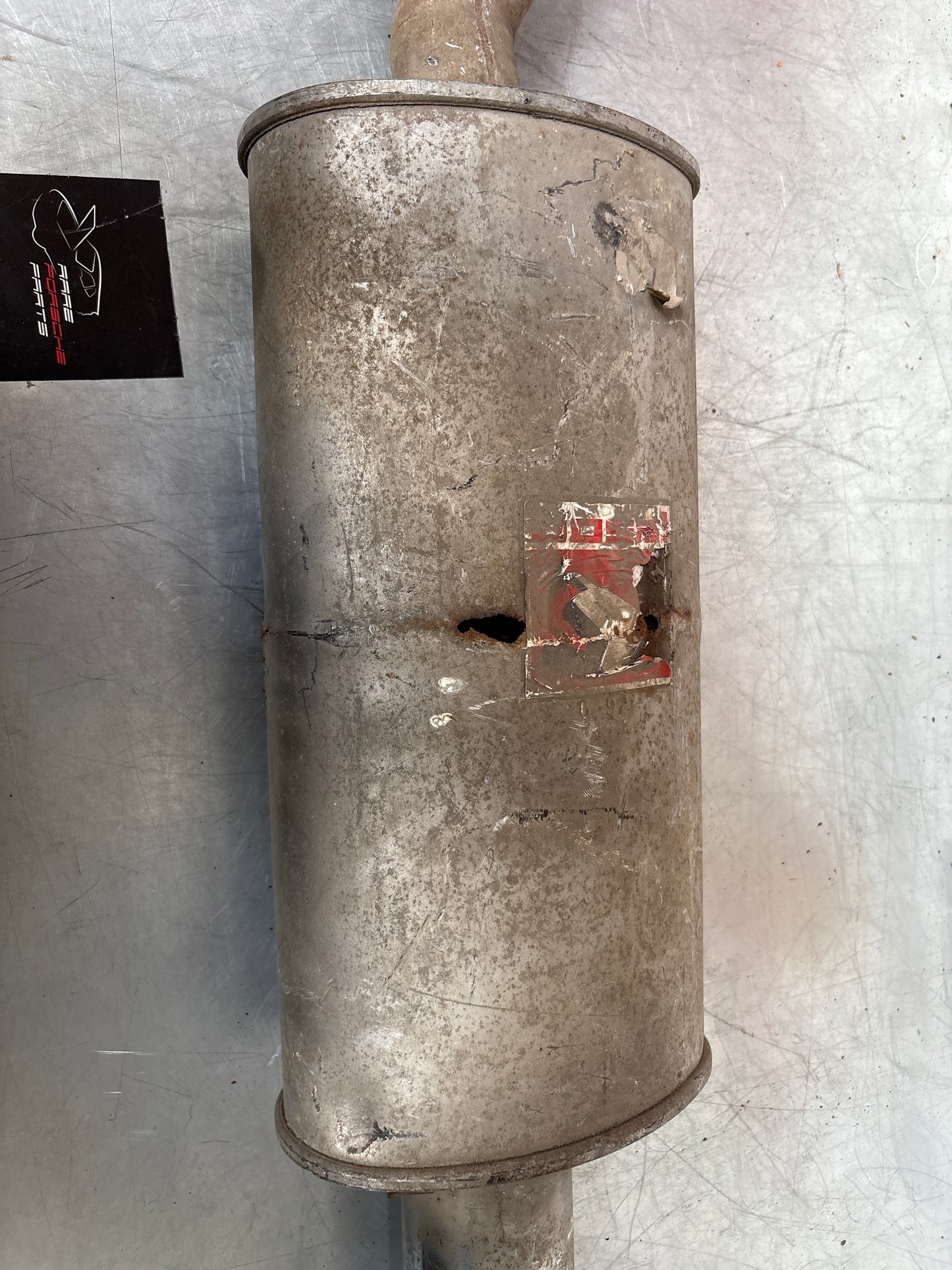 Porsche 944 Turbo exhaust system rear muffler, used, for spares or repair