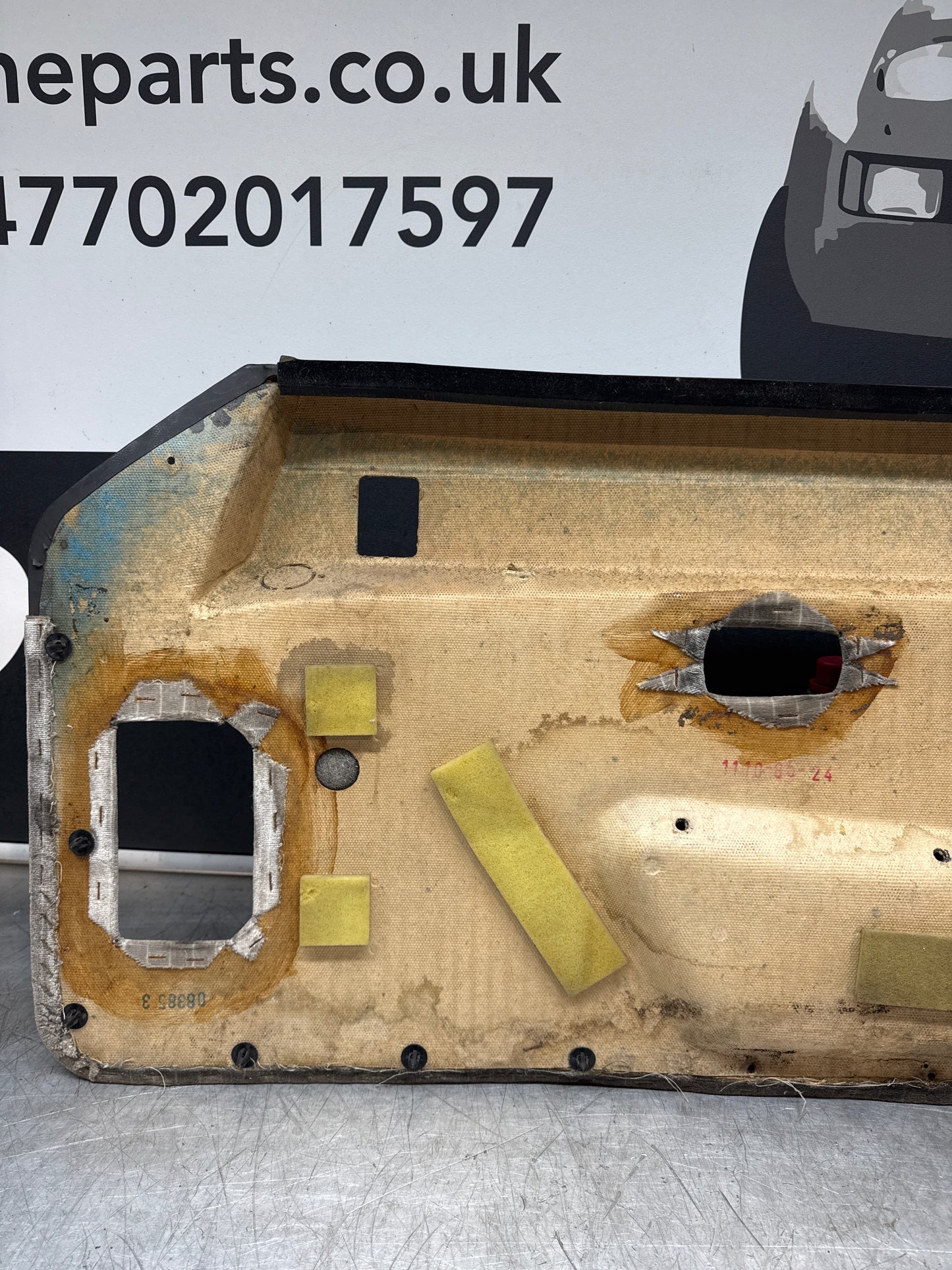 Porsche 924/ Early 944 Pair of Champaign Pinstripe door cards. RHD.