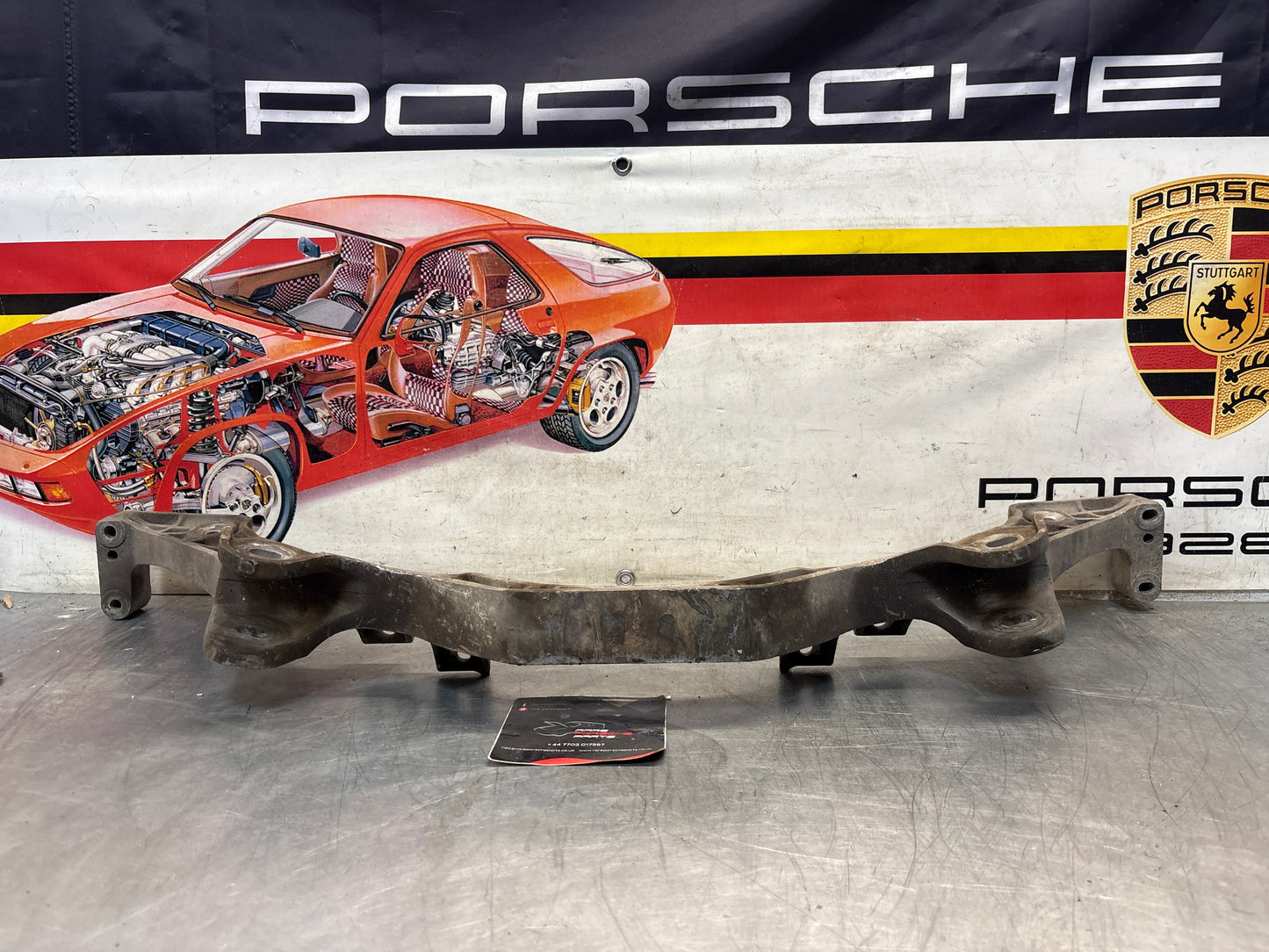 Porsche 928 rear gearbox subframe, used 92833113114