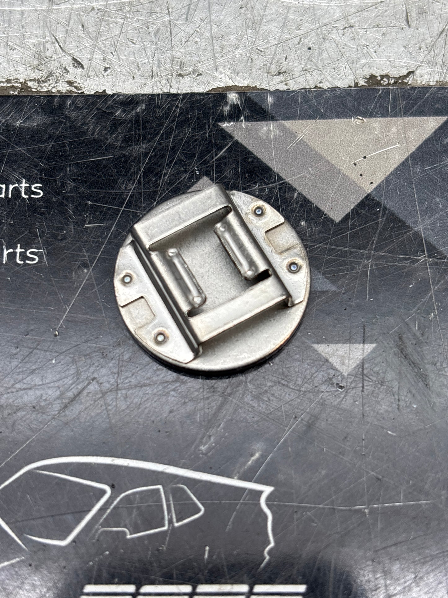 Porsche 924 944 928 968 rear view mirror mount, new, genuine 477845043