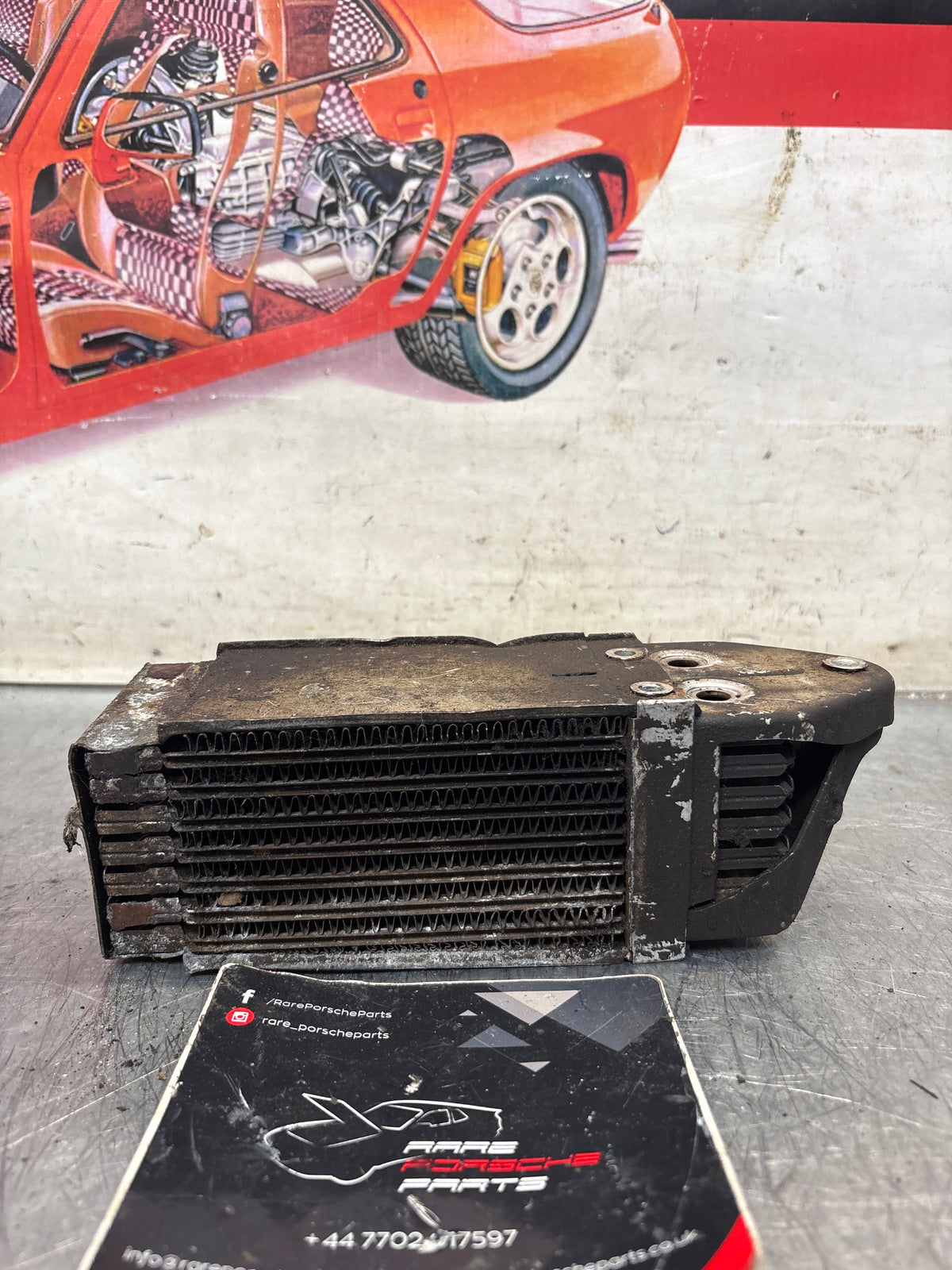 Porsche 914 oil cooler, used 021117021B