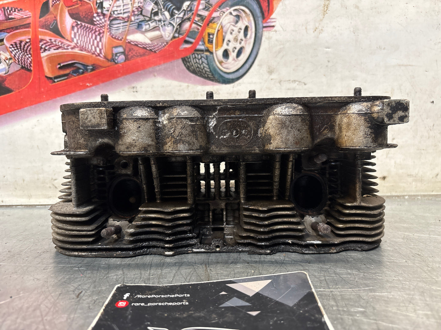 Porsche 914, cylinder head, right side, used 021101371Q