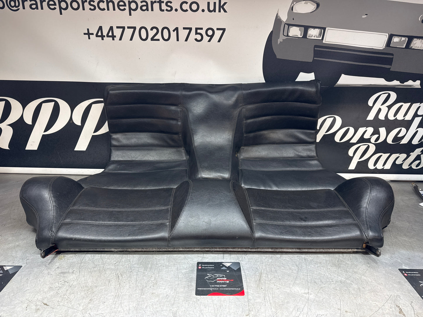 Porsche 924 / 944 Rear seats, Black Leather. Used