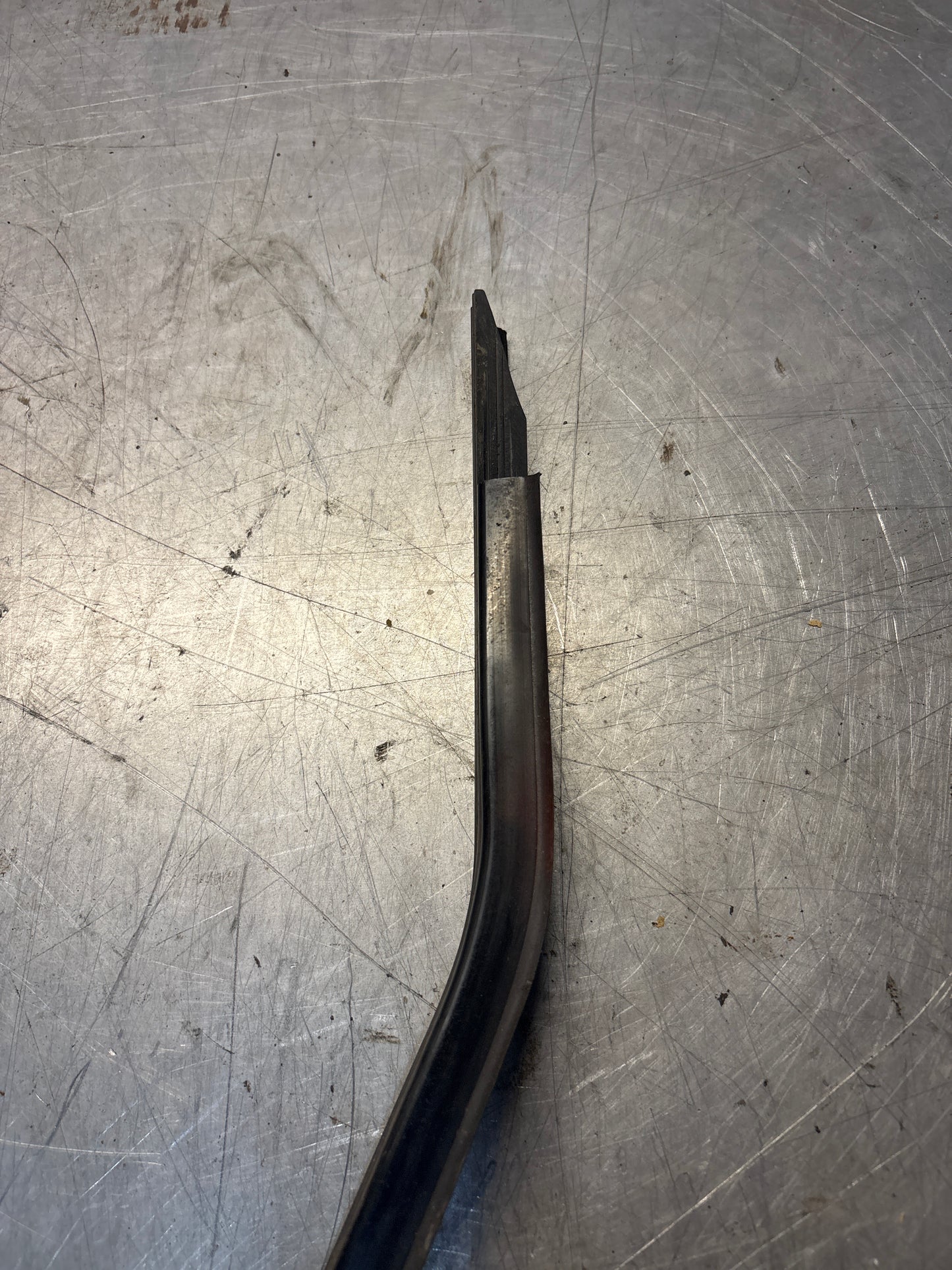 Porsche early 924/944 left sill trim, used 477853657A