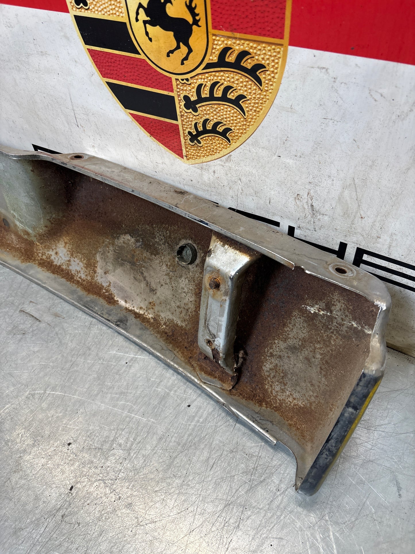 Porsche 914 chrome rear bumper, used 91450501910
