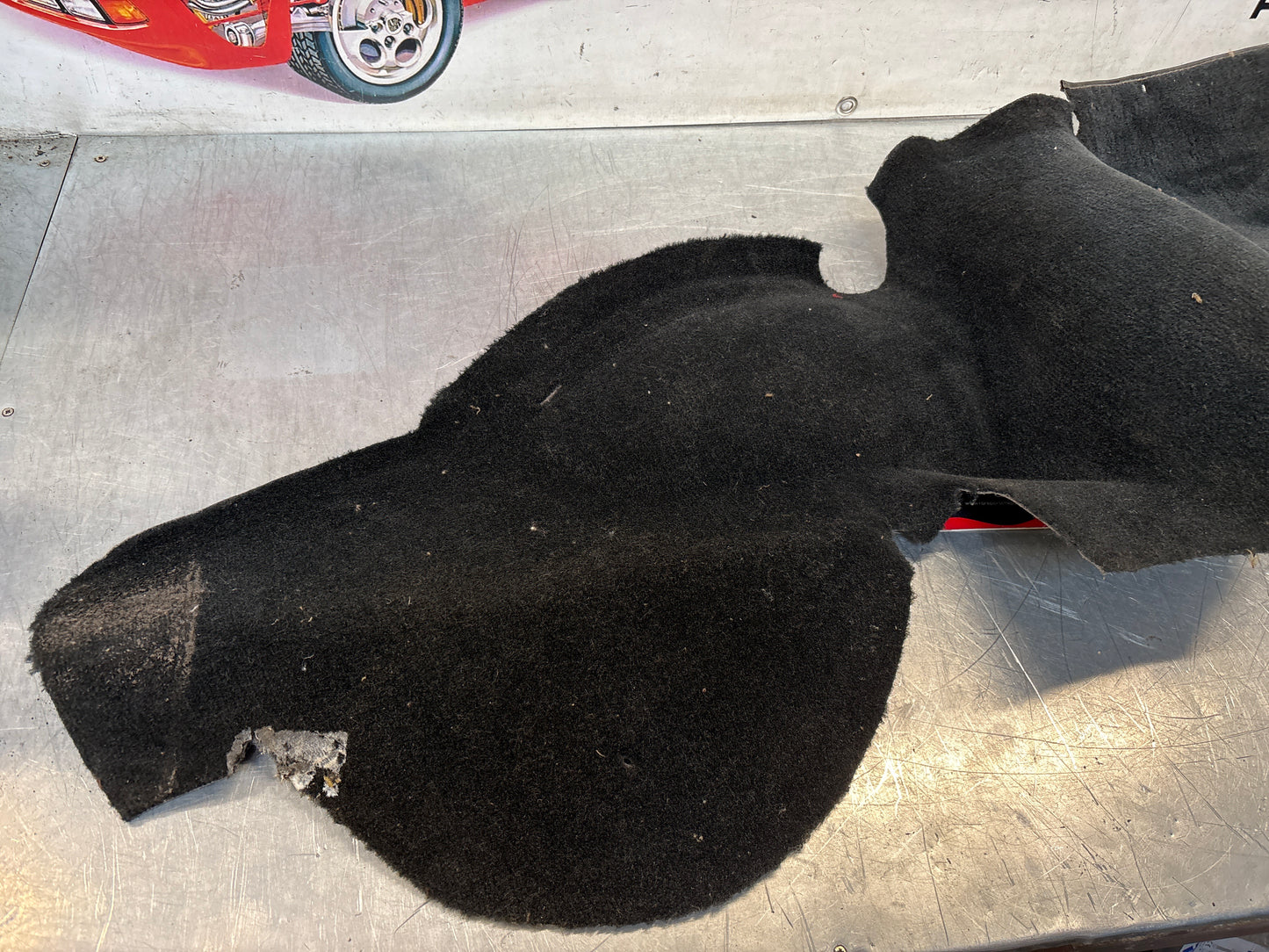 Porsche 924S 944 85.5- side trim panel, right, O/S black 94455508401 used