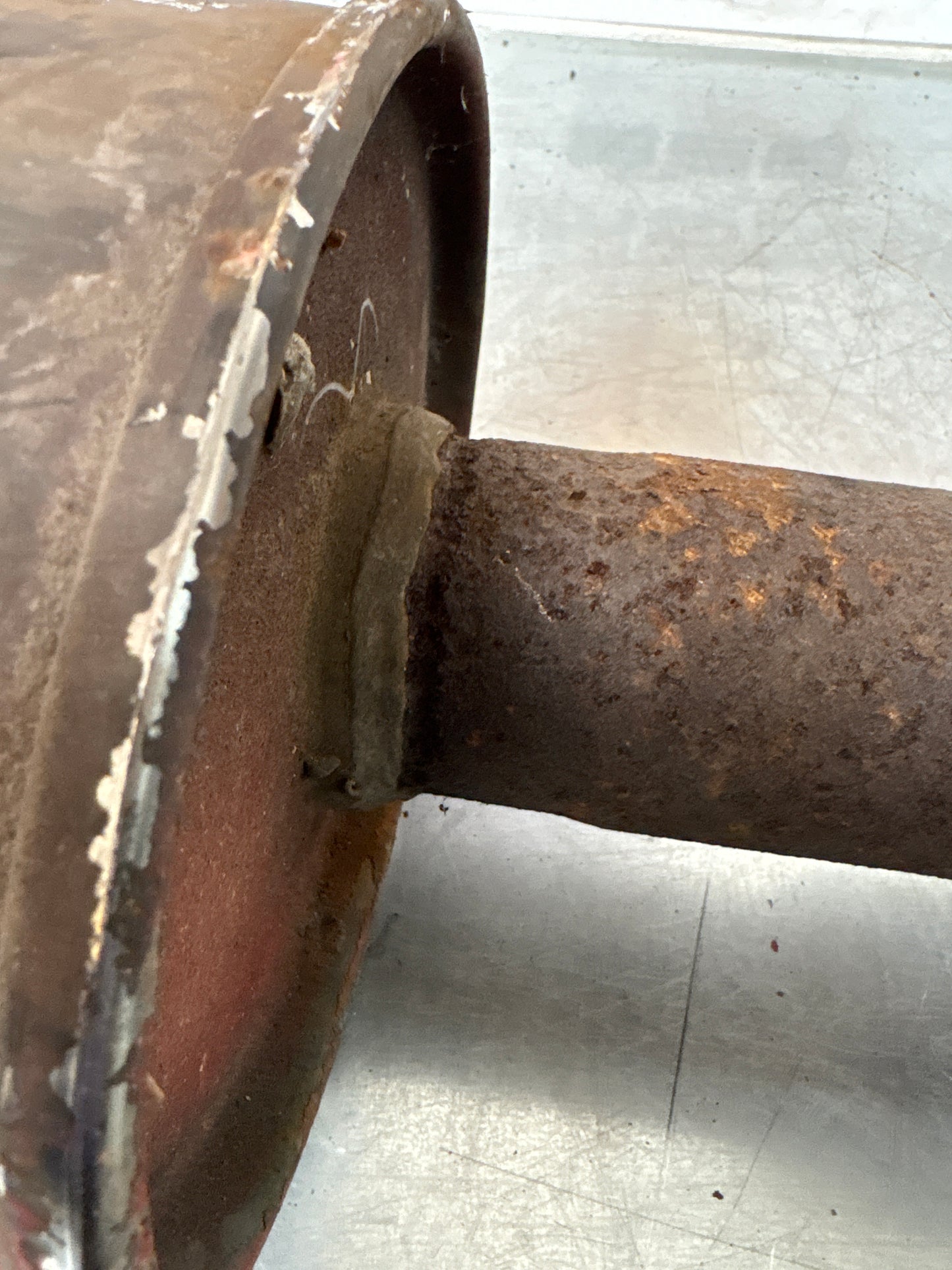 Porsche 924 Turbo Bischoff exhaust system rear muffler, used 93111105006