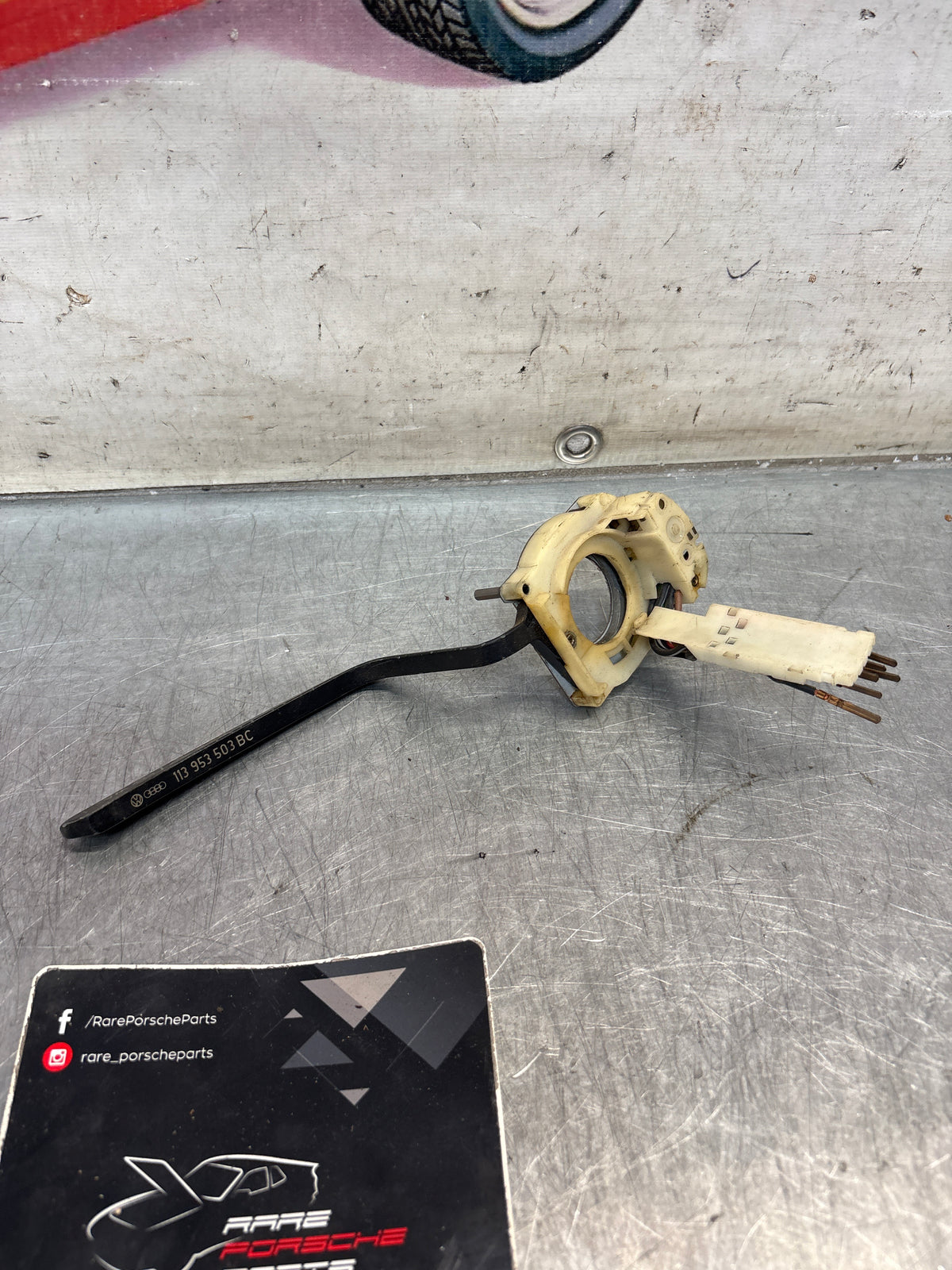 Porsche 924 early wiper stalk, used 113953503BC
