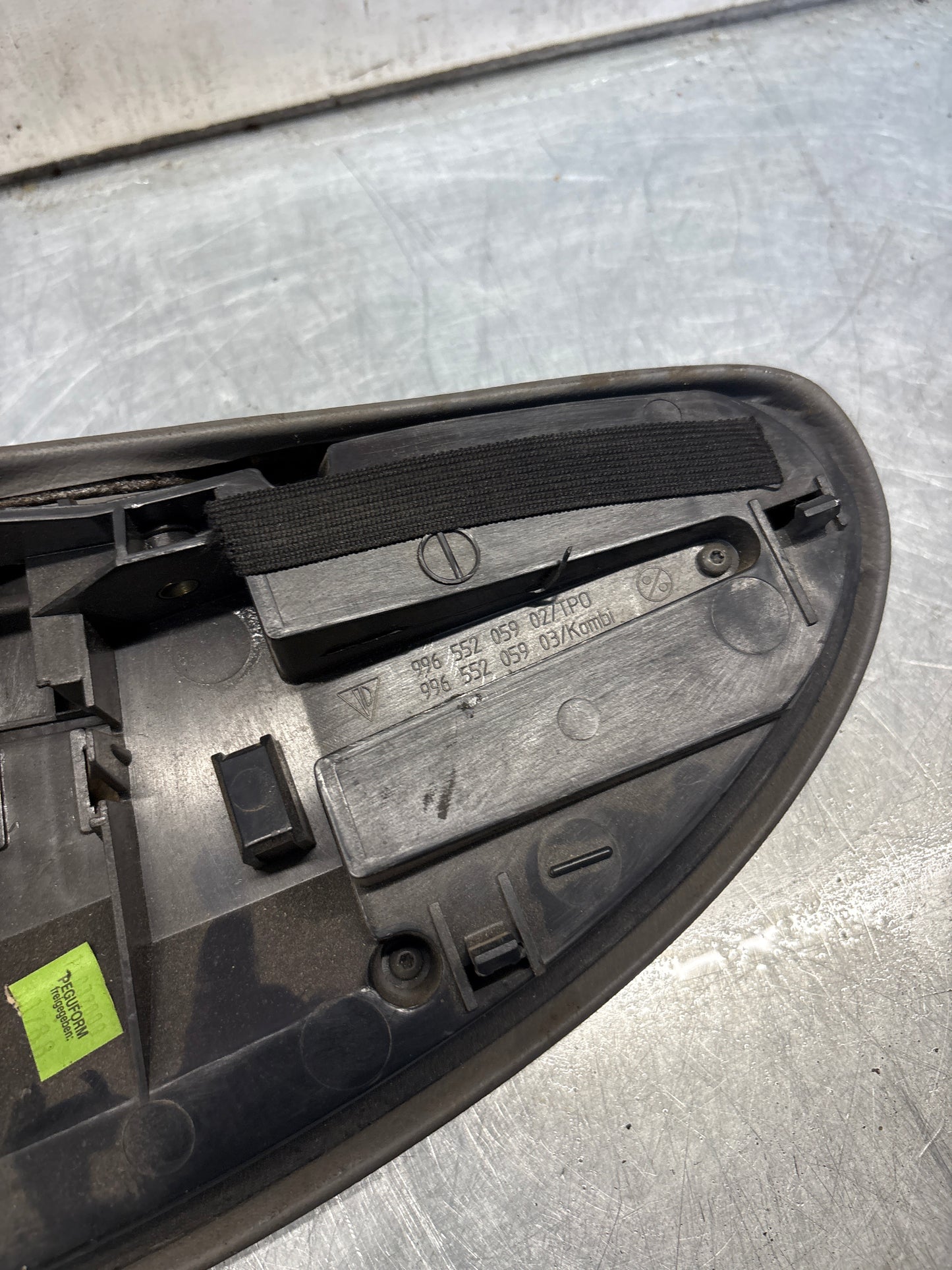 Porsche 911 996 dasboard cluster trim, used, grey 99655205902