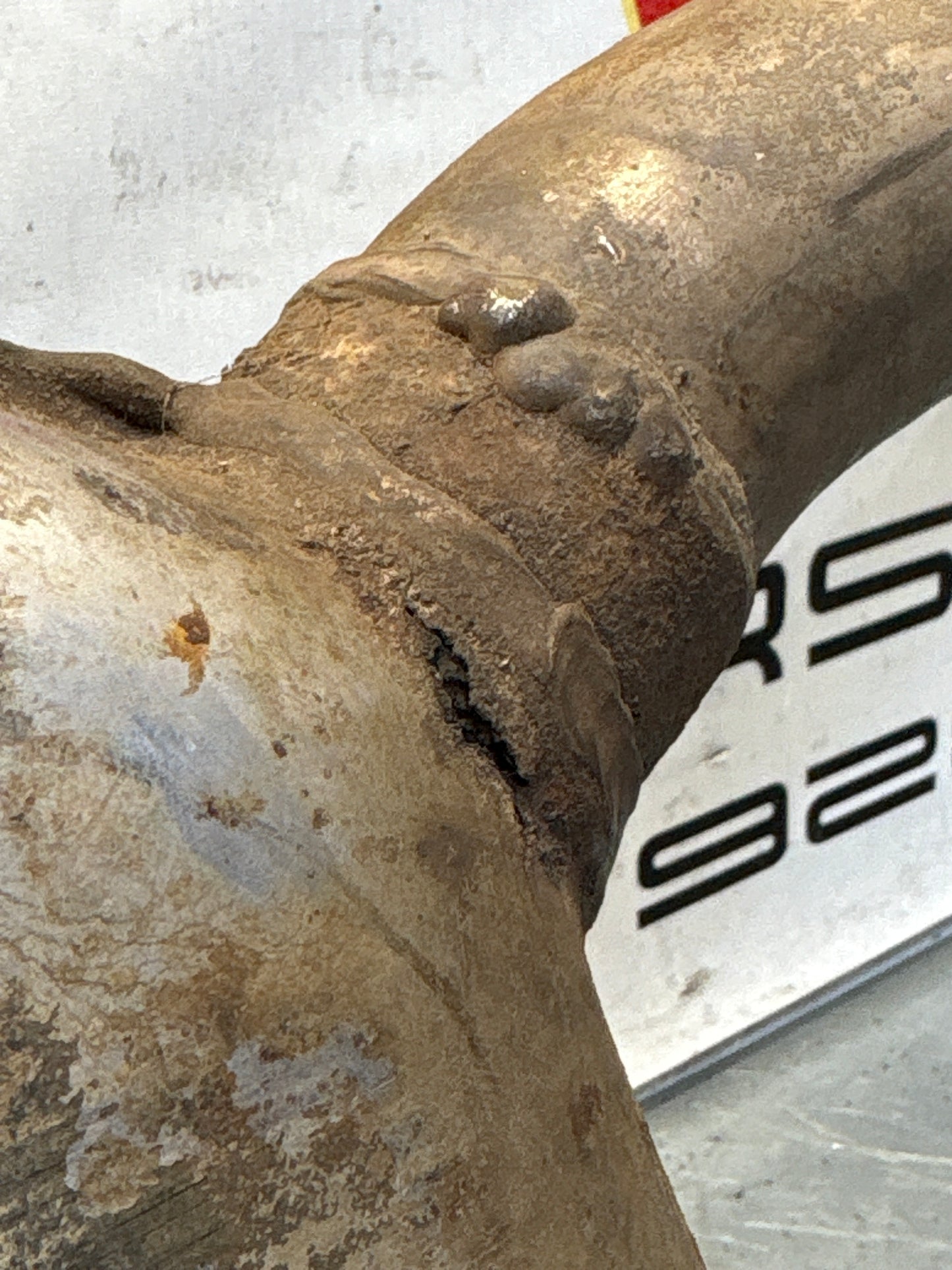Porsche 928 Right side silencer, used 92811109401
