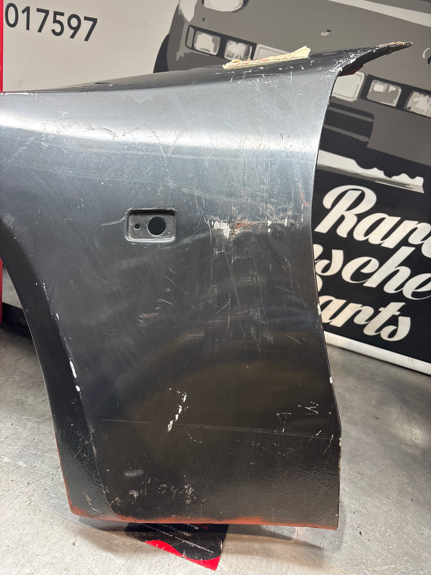 Porsche 944 early, N/S left front wing, used 93150302103 no rust
