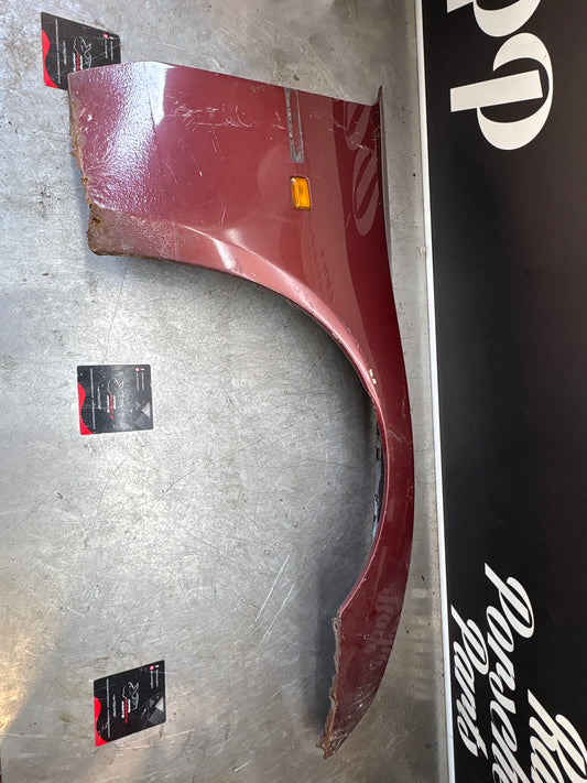 Porsche 944, early front right wing, in need of repair