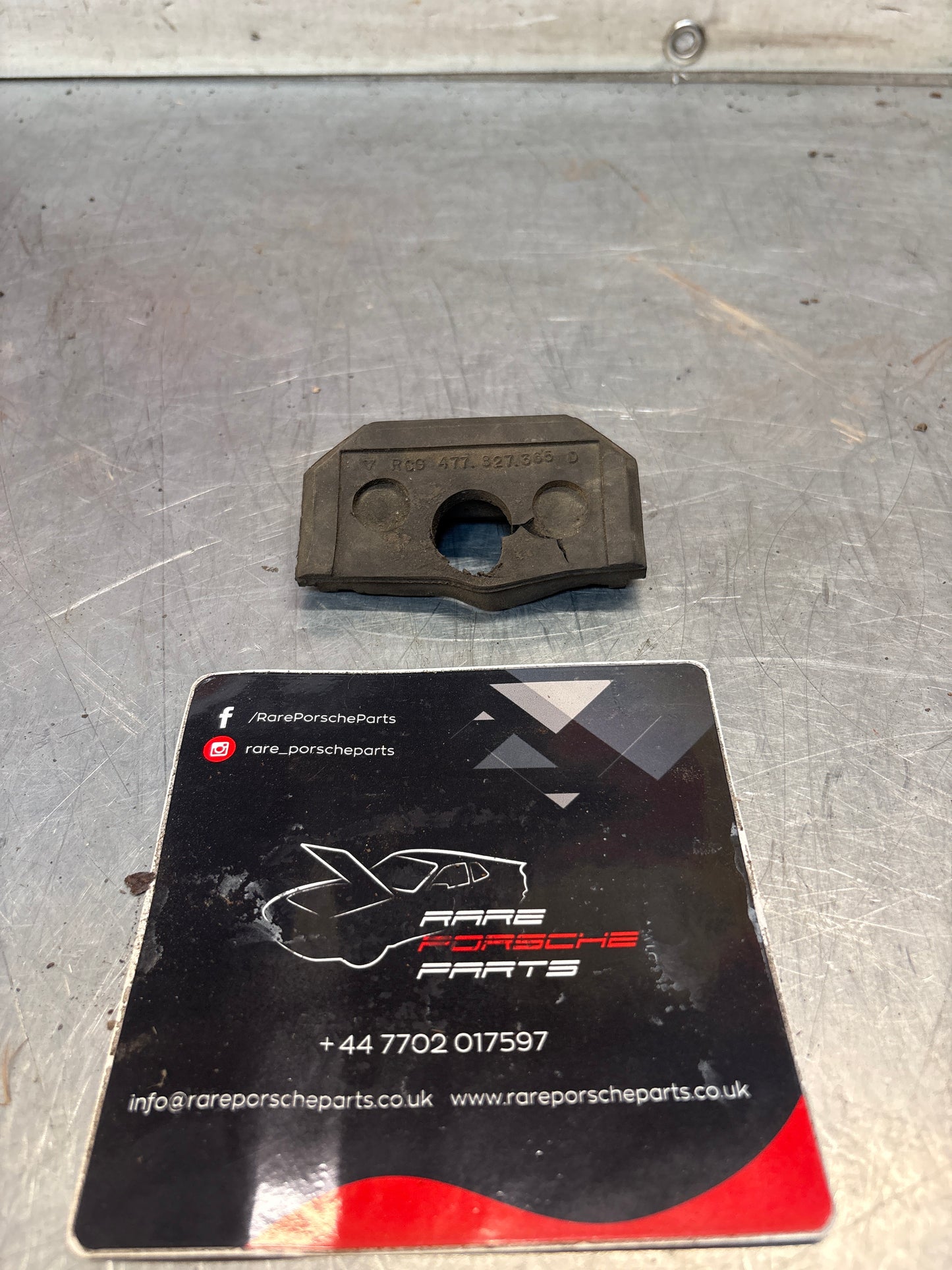 Porsche 924 rear hatch pin seal gasket rubber 477827365D left, used