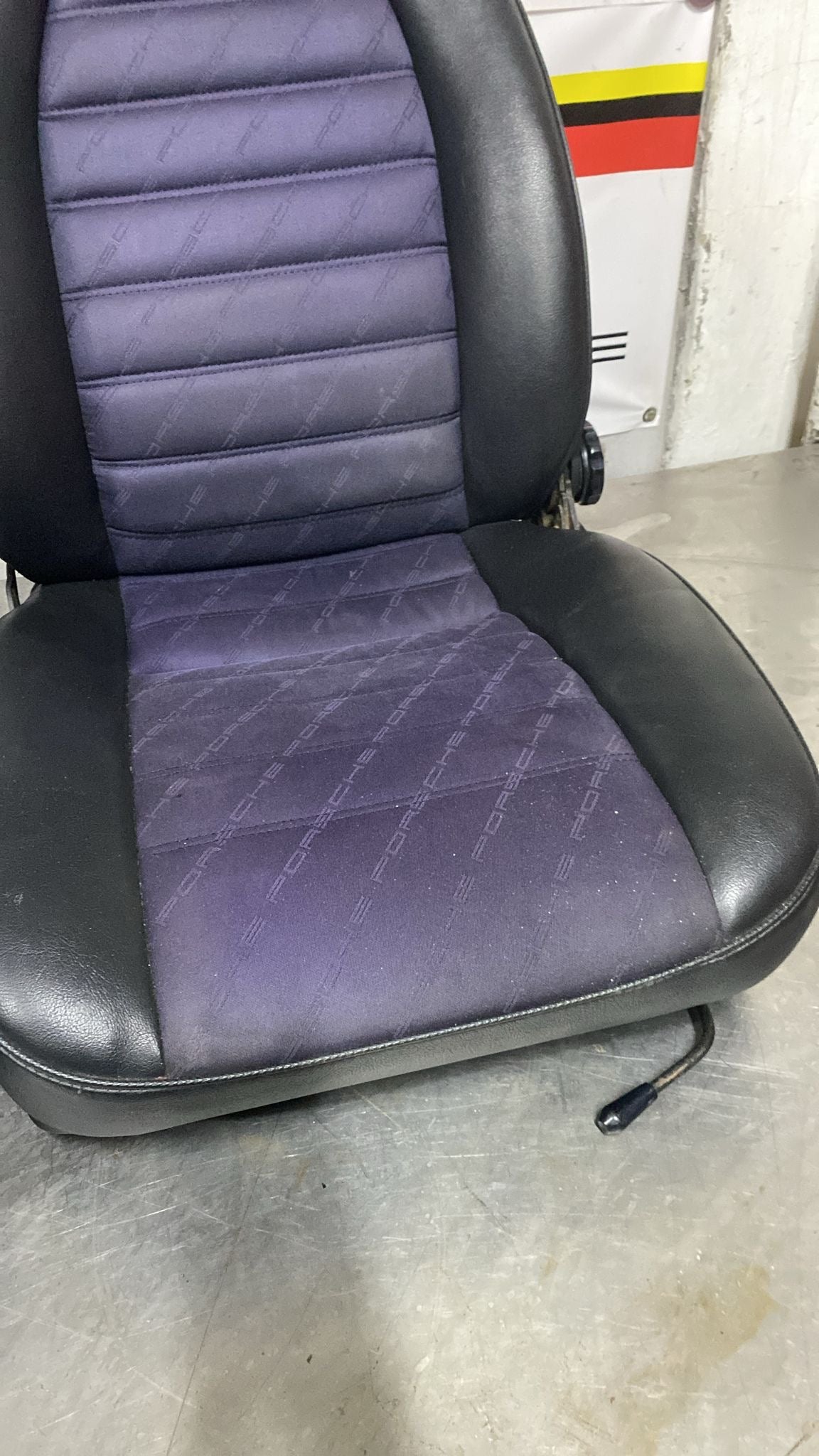 Porsche 924 944 pair of manual Porsche scripted seats, used