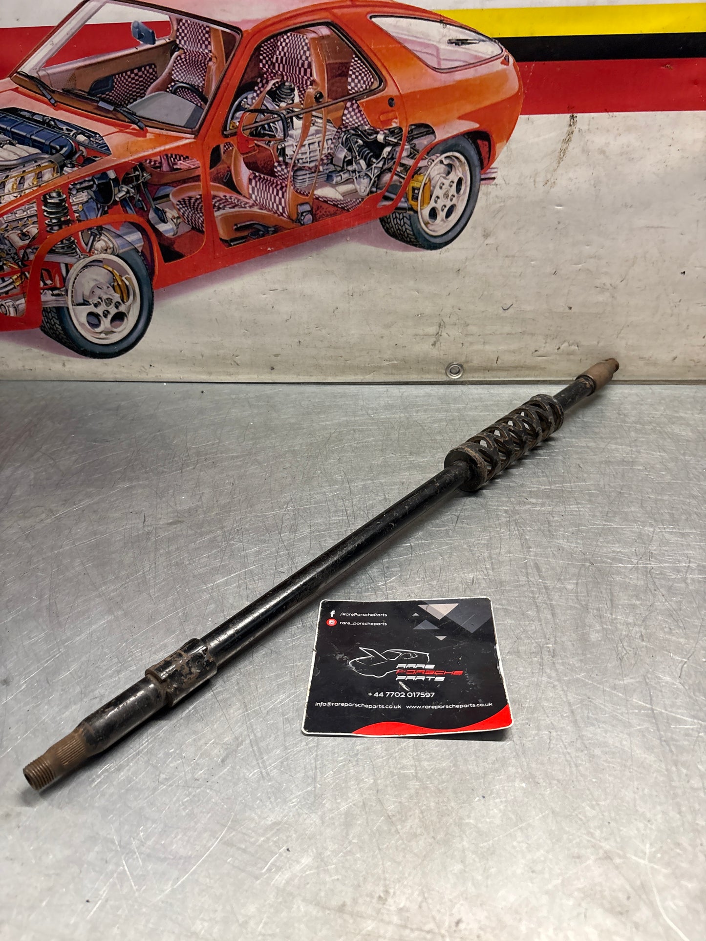 Porsche 924 / 924S / 944 LHD steering coloumn shaft, used 94434701904