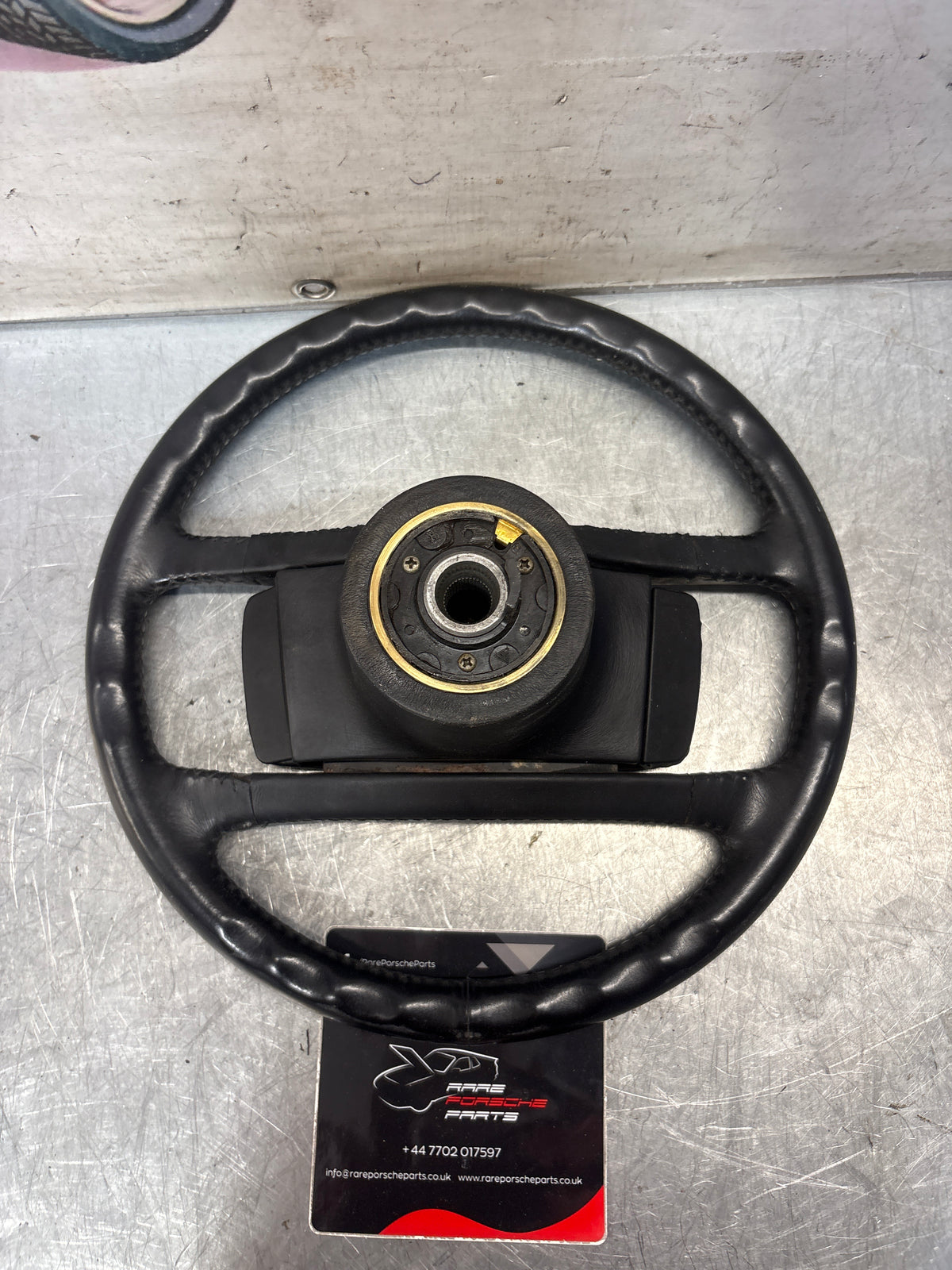Porsche 944 black steering wheel, used 94434708409