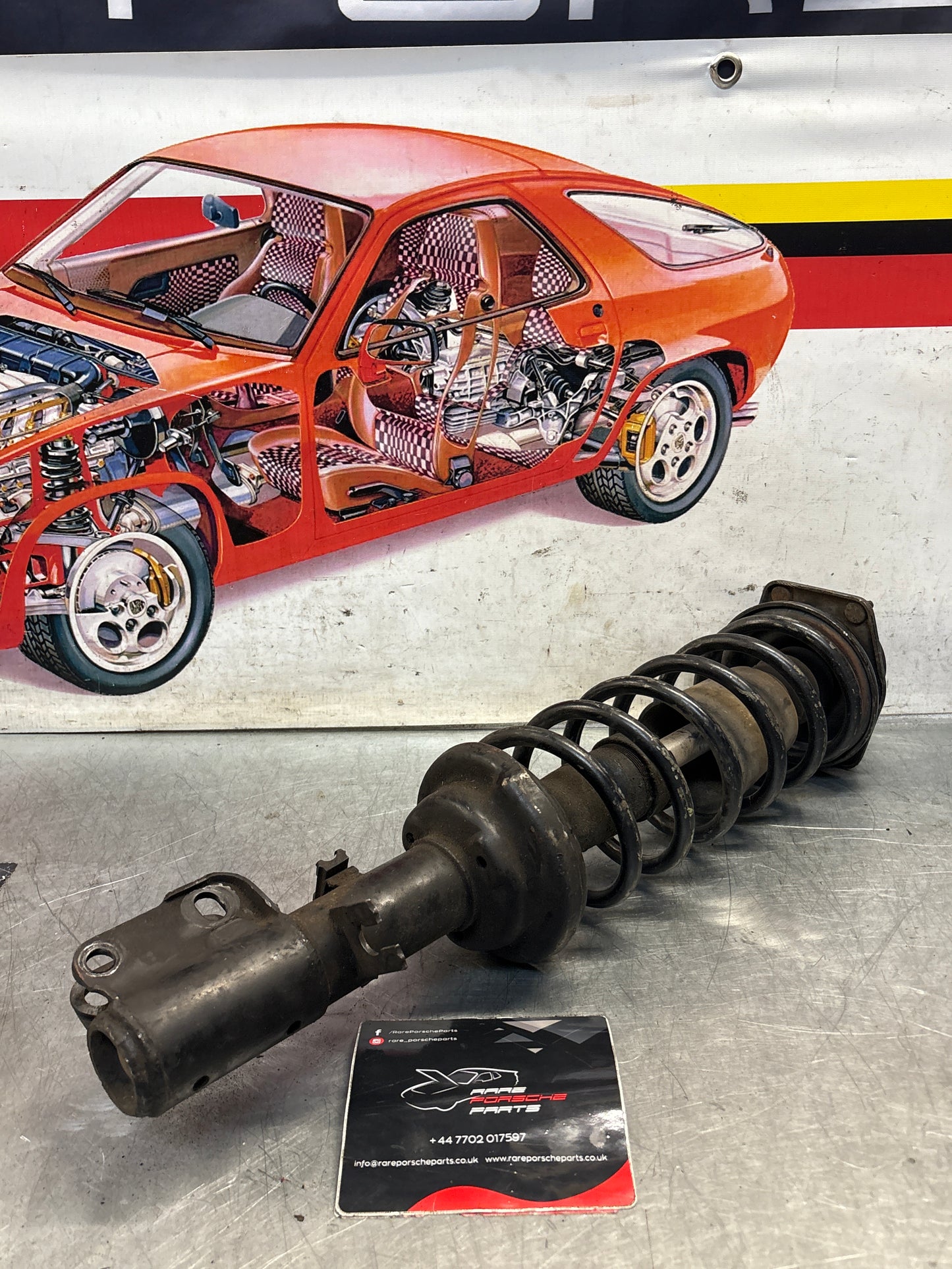 Porsche 924 Turbo / early 944 front shock absorber, used 94434303103211