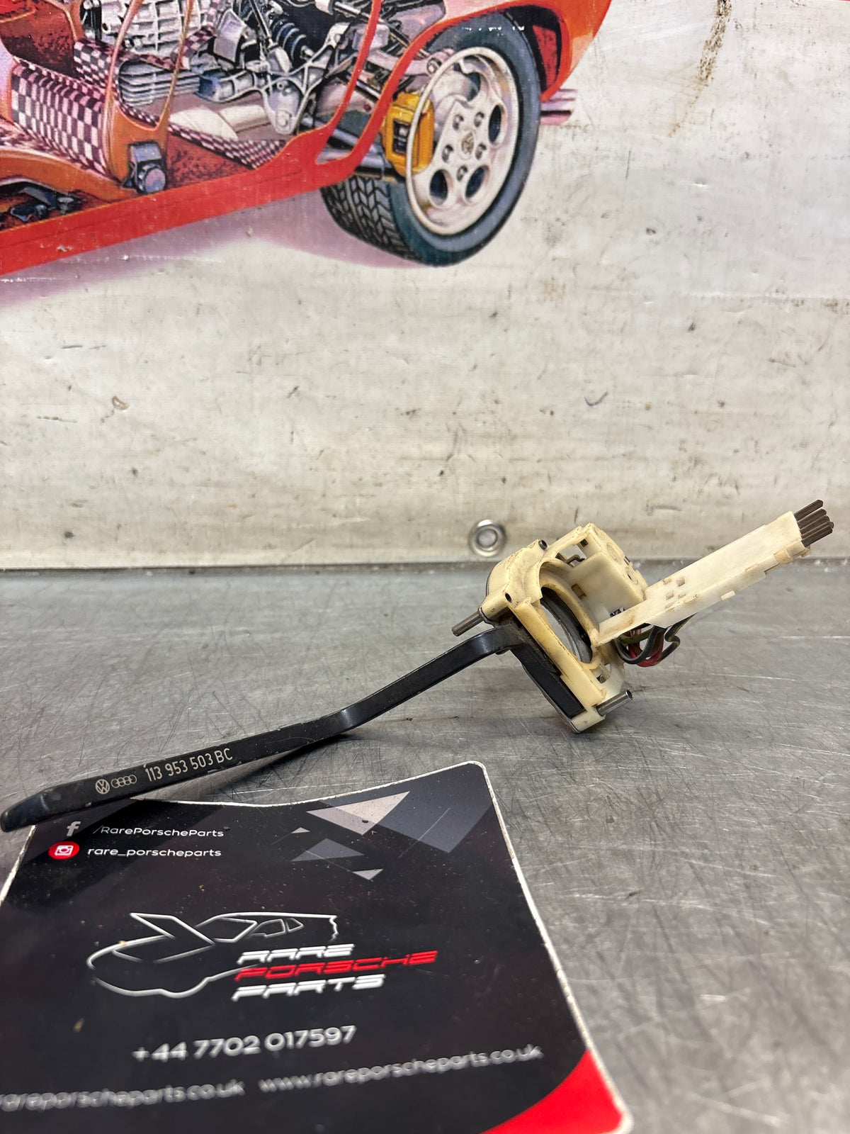 Porsche 924 early wiper stalk, used 113953503BC