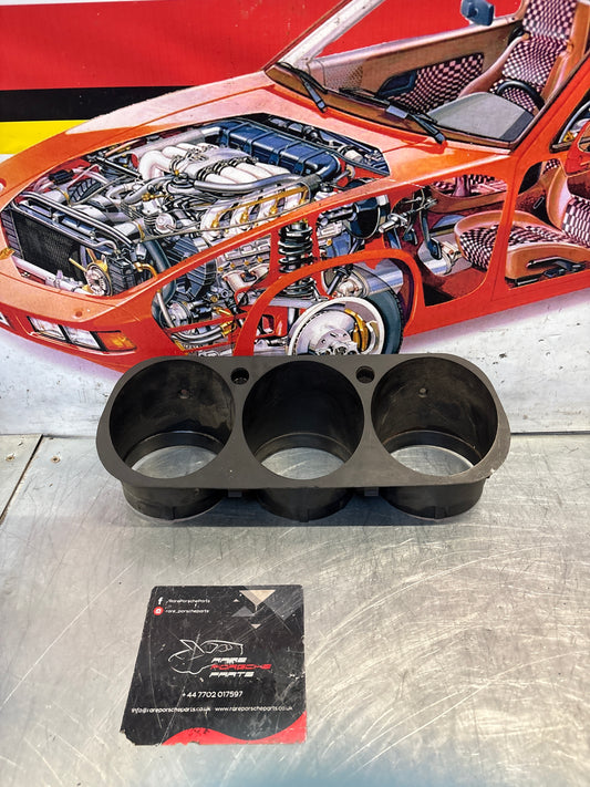 Porsche 924S dash binnacle dial panel speedo surround 477857283 black, without high beam hole, used