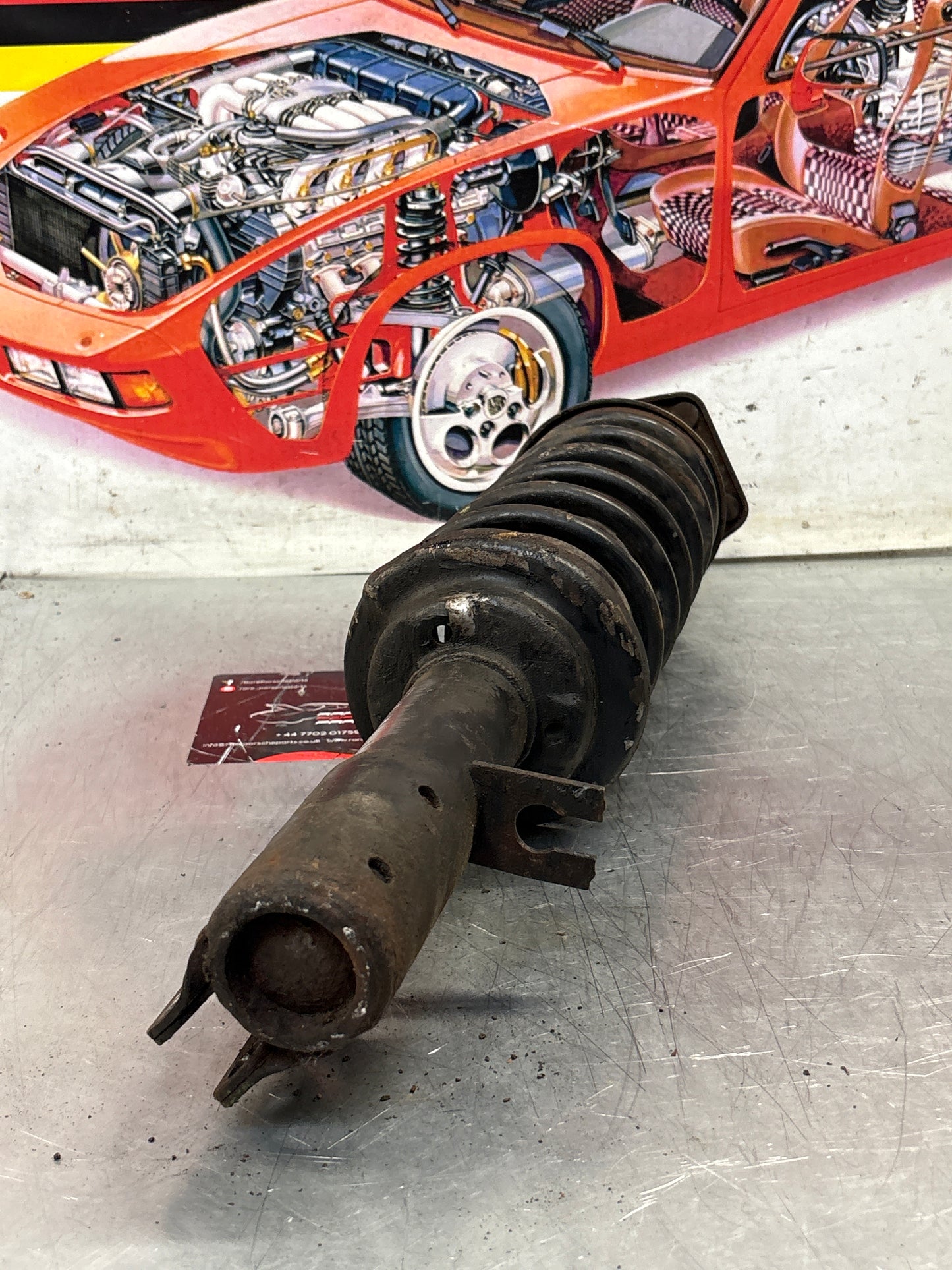 Porsche 924 Front shock absorber, used 477412031F
