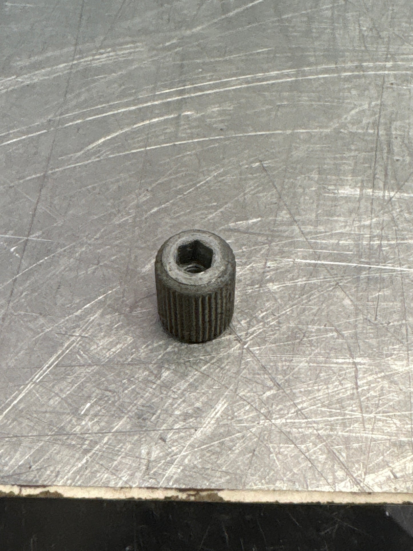 Porsche 924/944 knurled nut, used 411957117