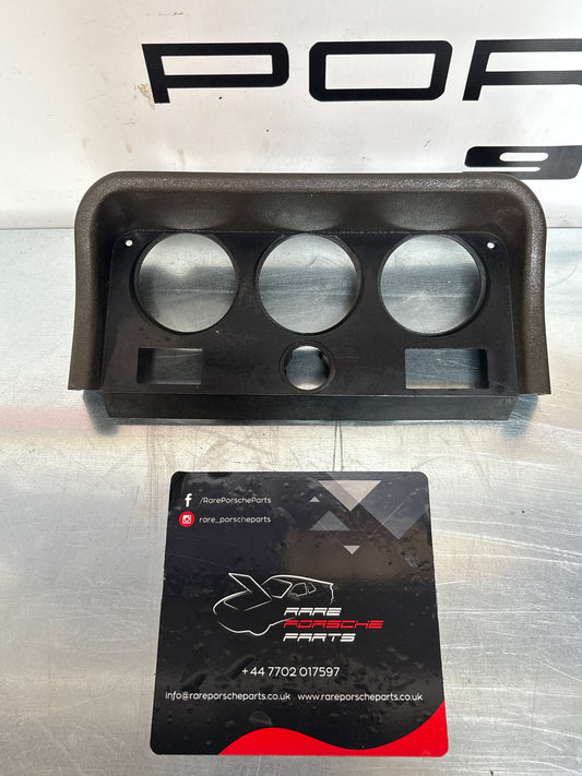 Porsche 924 centre console clock/gauge mounting panel in Grey/Black 477857977, used