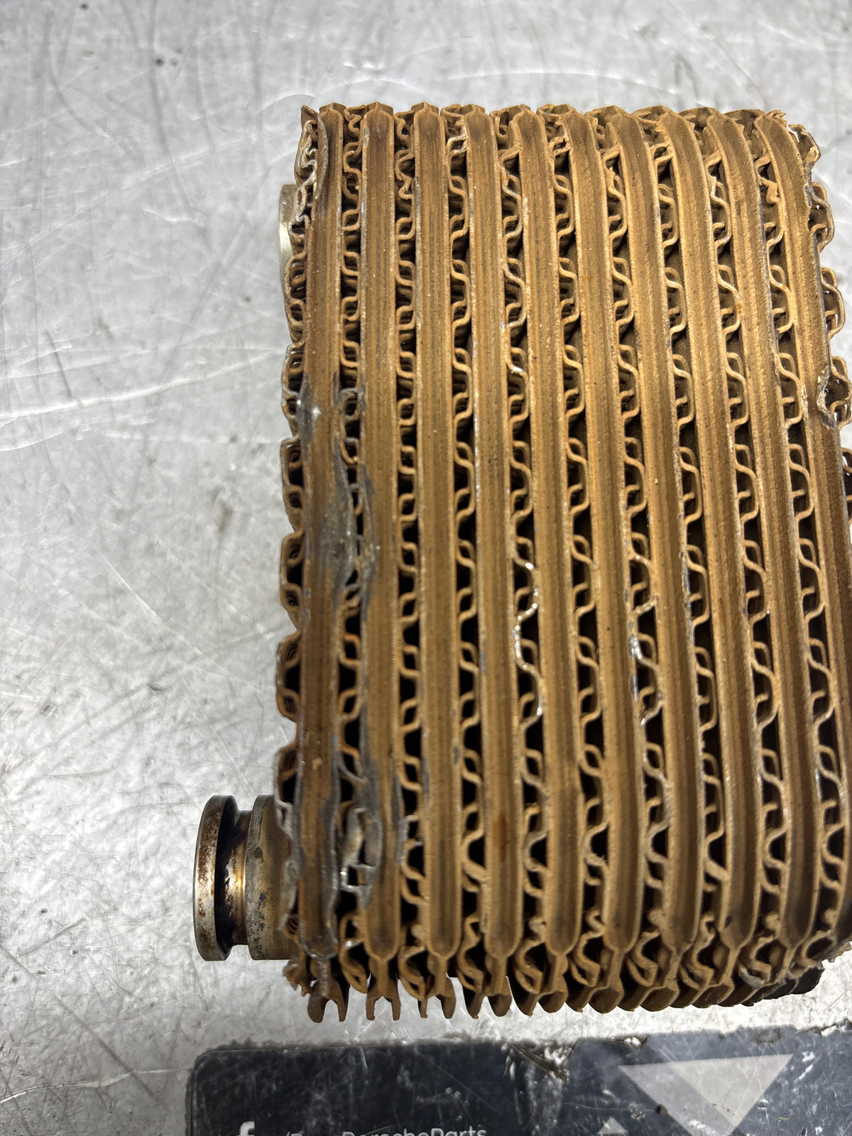 924s Radiator Porsche 924S 944 oil-water radiator, oil cooler, heat exchanger 944107 ...