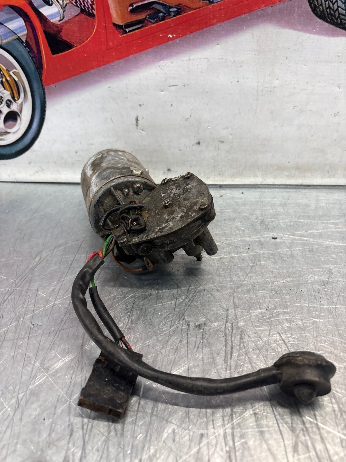 Porsche 914 right headlight motor, used, 91462411411