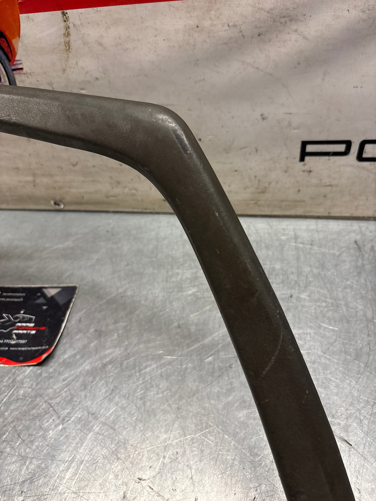 Porsche 928 right, off side door upper frame surround trim, grey 92855502602, used