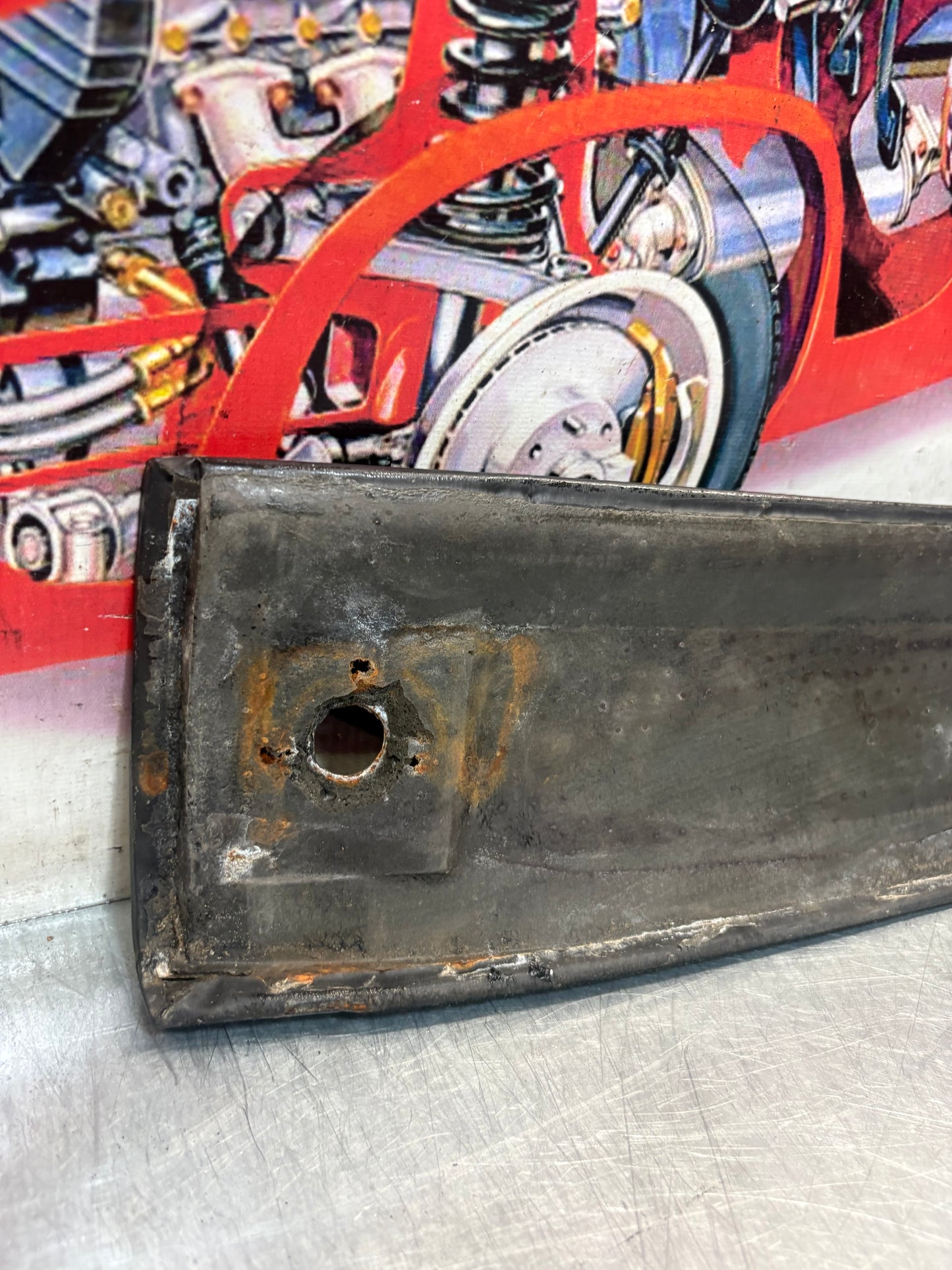 Porsche 924 944 -85.5 front roof / sun visor trim, black 477867511, used
