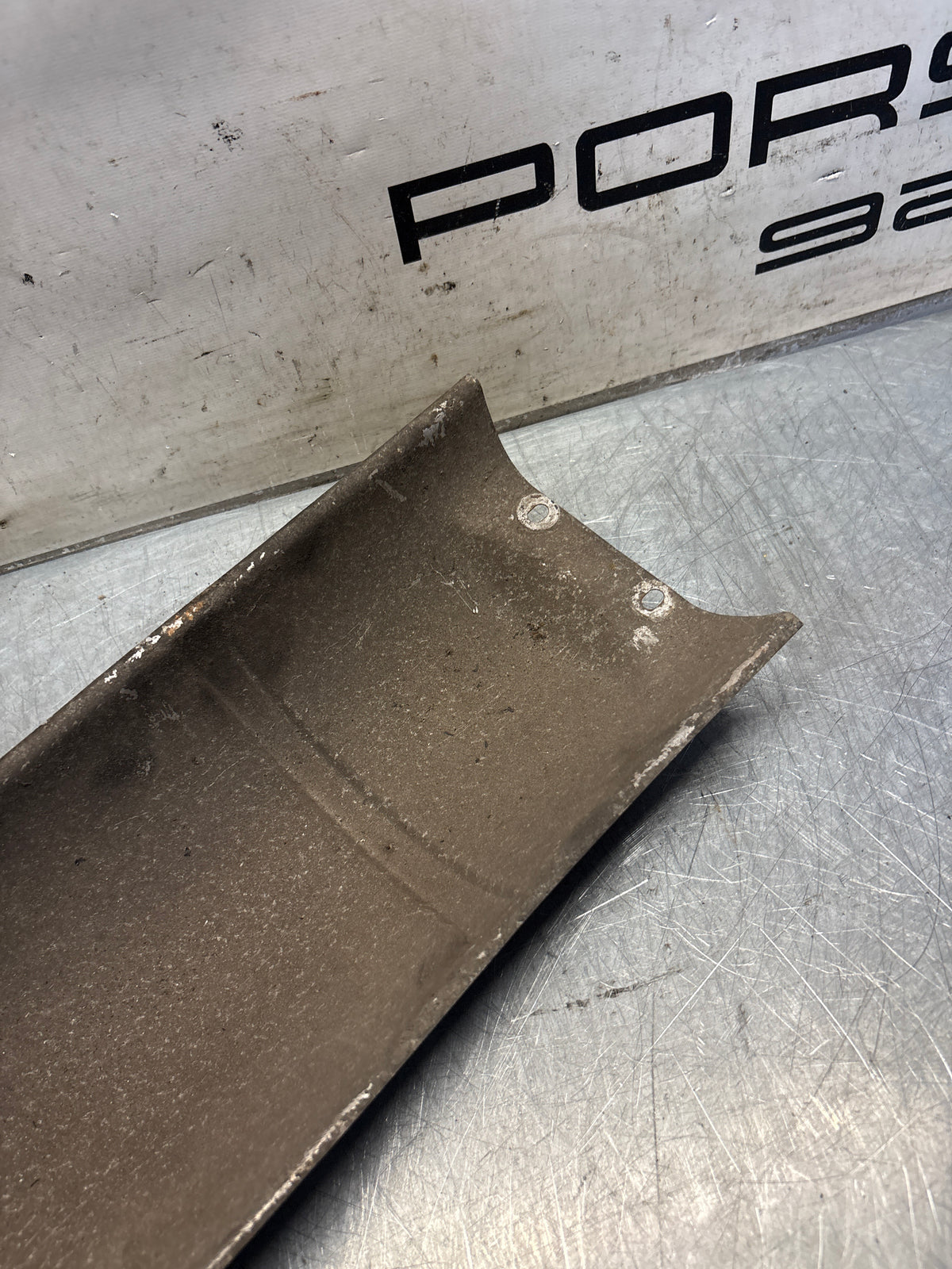 Porsche 928 heat protection plate,  92850492503, used