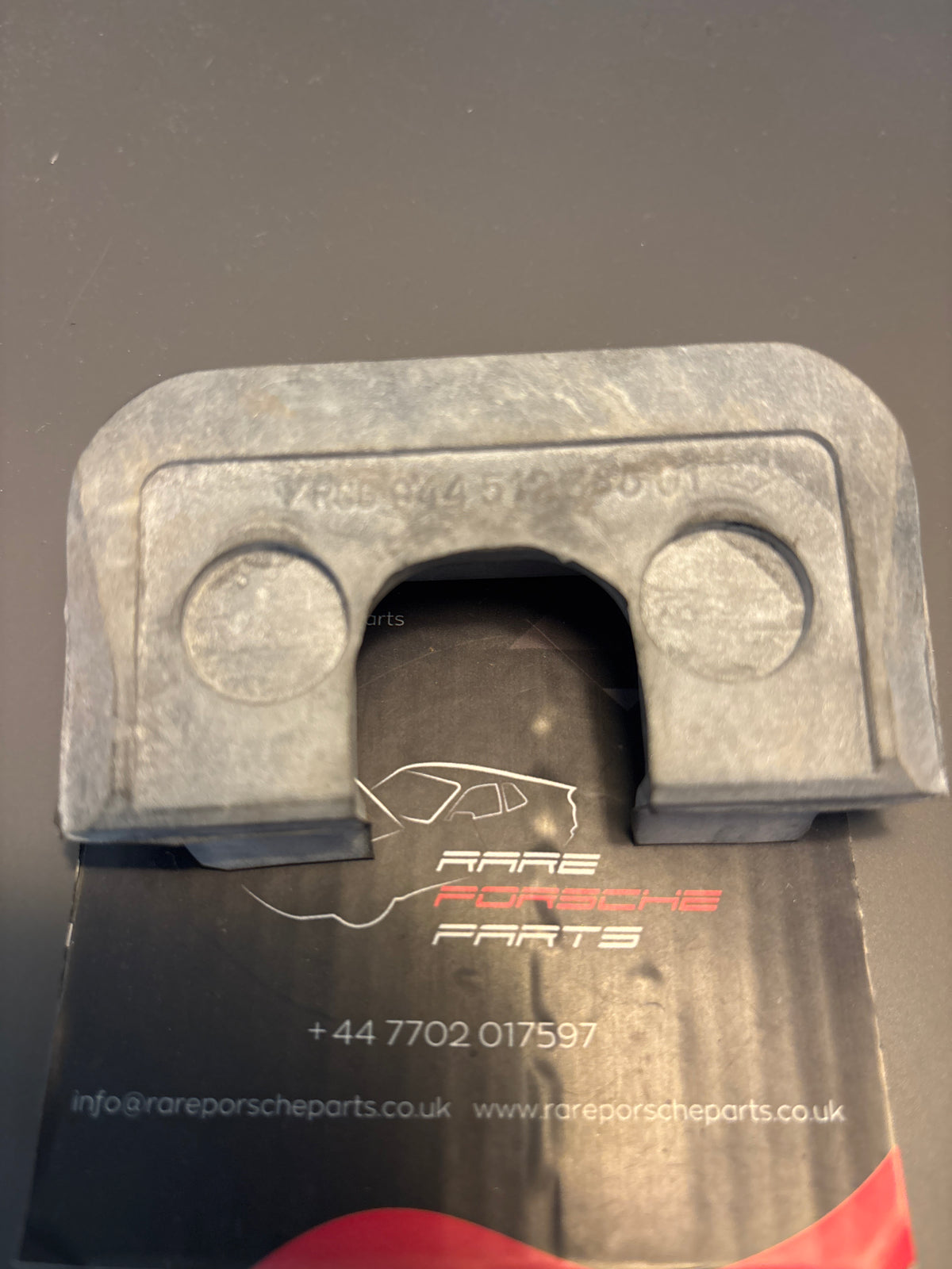 Porsche 944, S2/ 924S left tailgate latch pin gasket rubber, new 94451236501